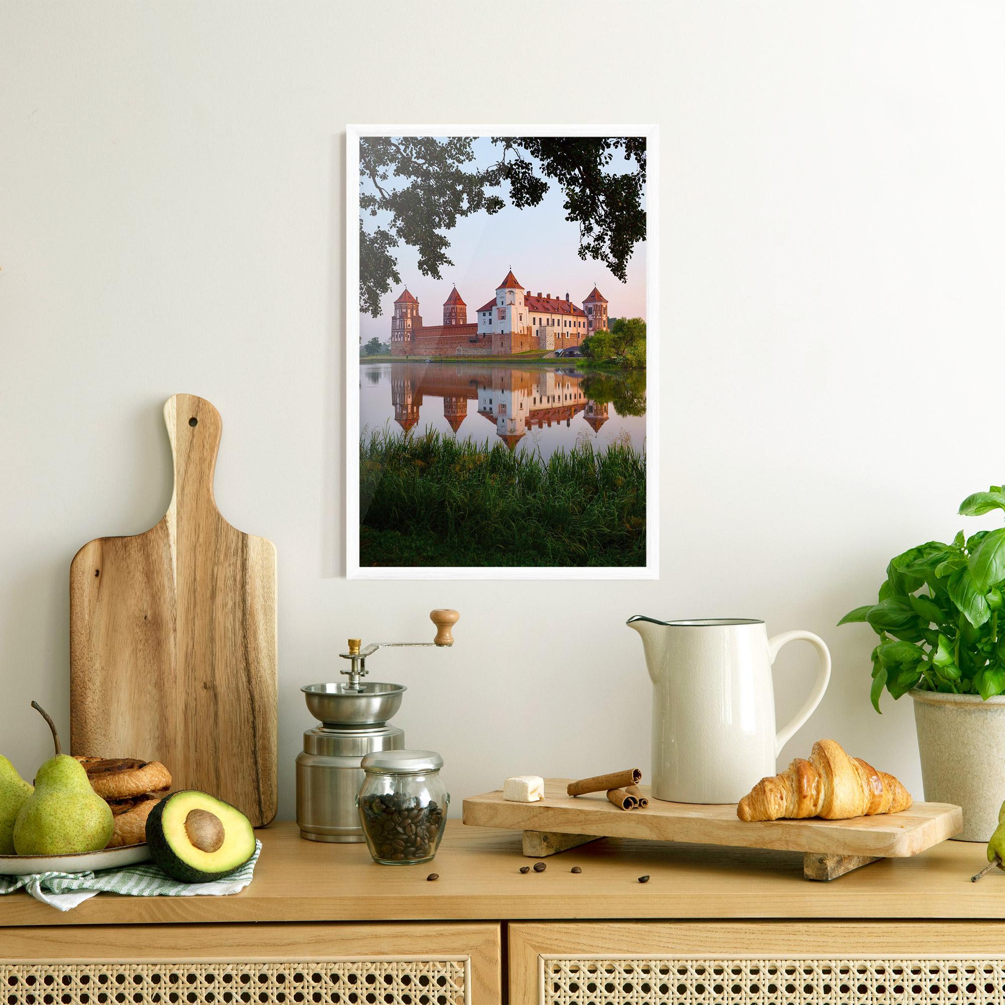Poster Înrămat Ancient Castle Morning mockup 8
