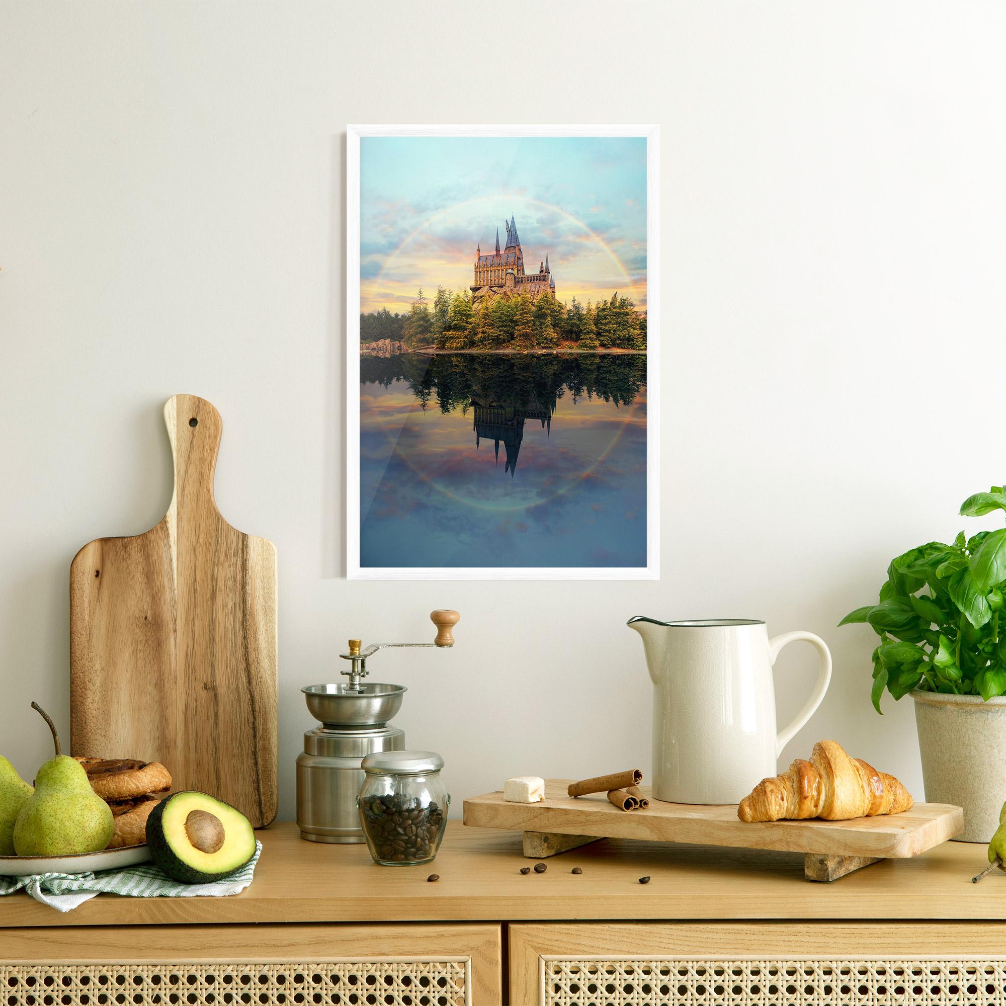 Poster Înrămat Hogwarts Castle mockup 8