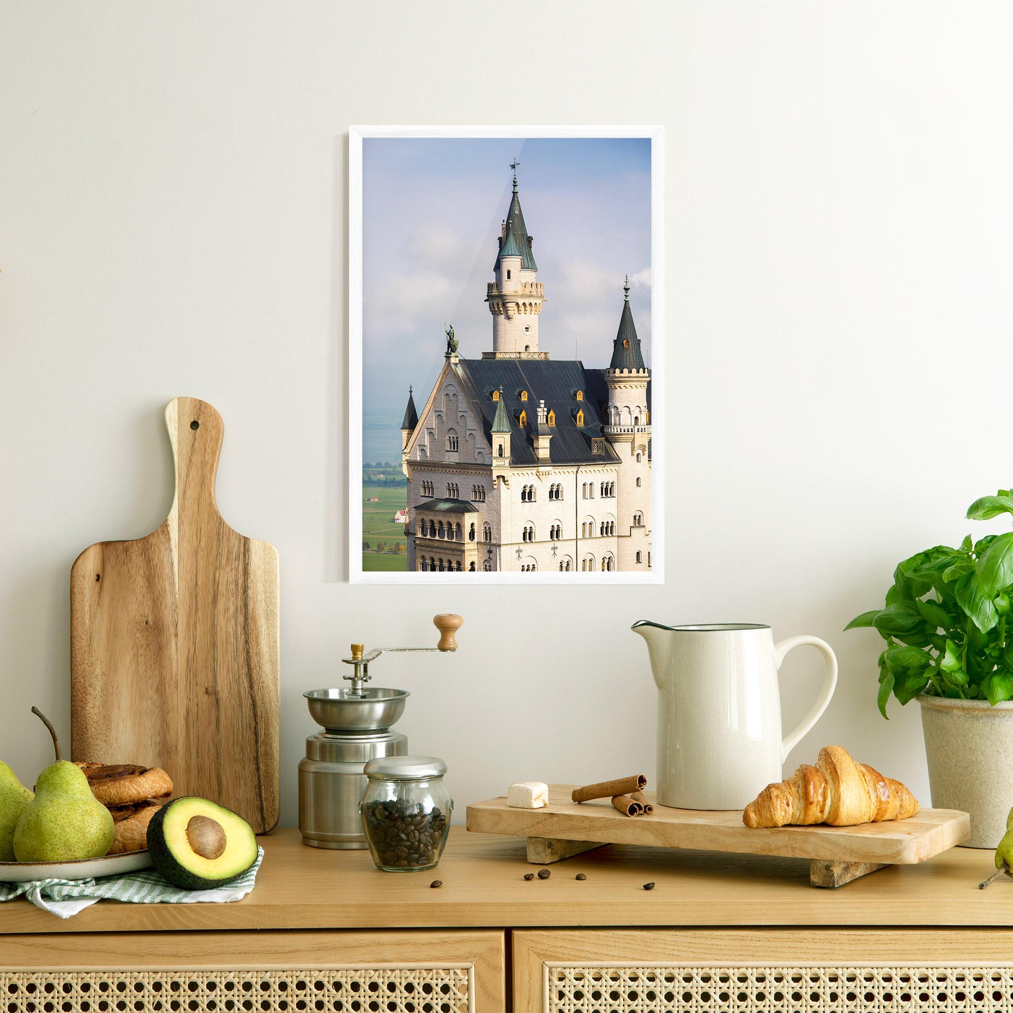 Poster Înrămat Neuschwanstein Castle View mockup 8