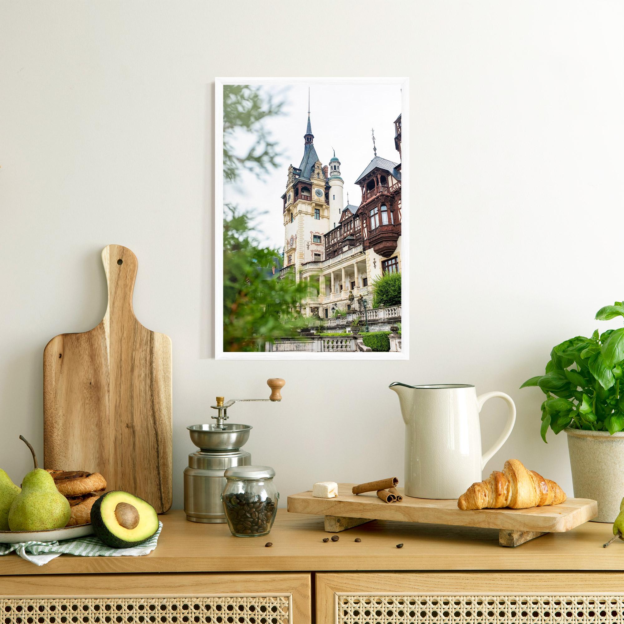 Poster Înrămat Peles Castle Romania mockup 8