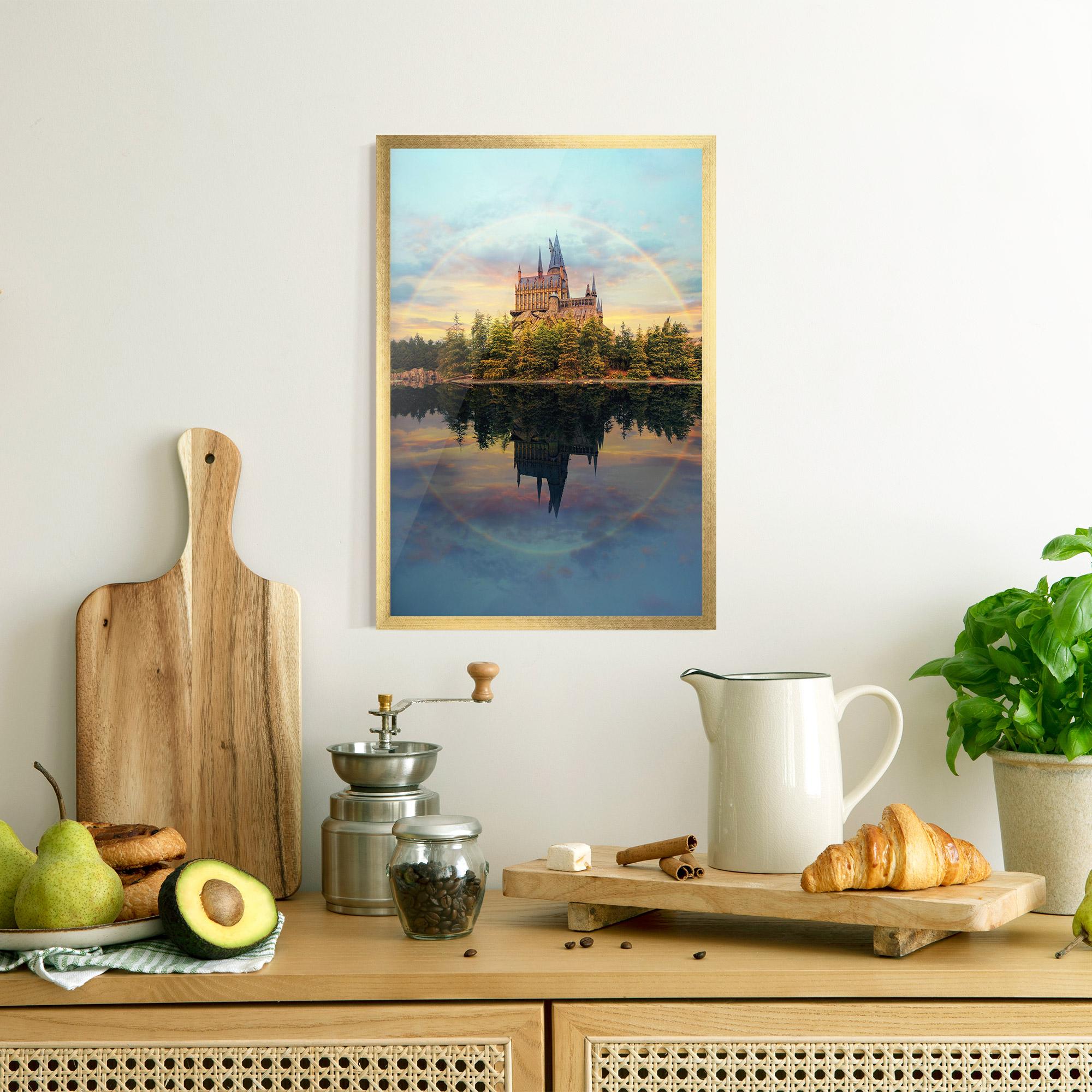 Poster Înrămat Hogwarts Castle mockup 8