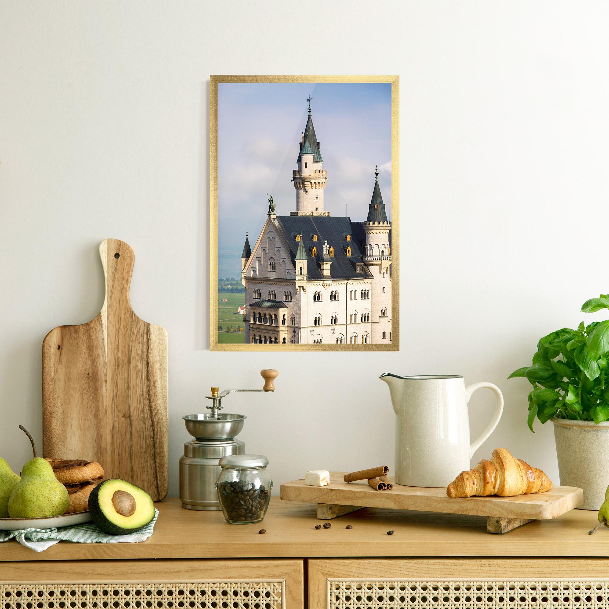Poster Înrămat Neuschwanstein Castle View mockup 8