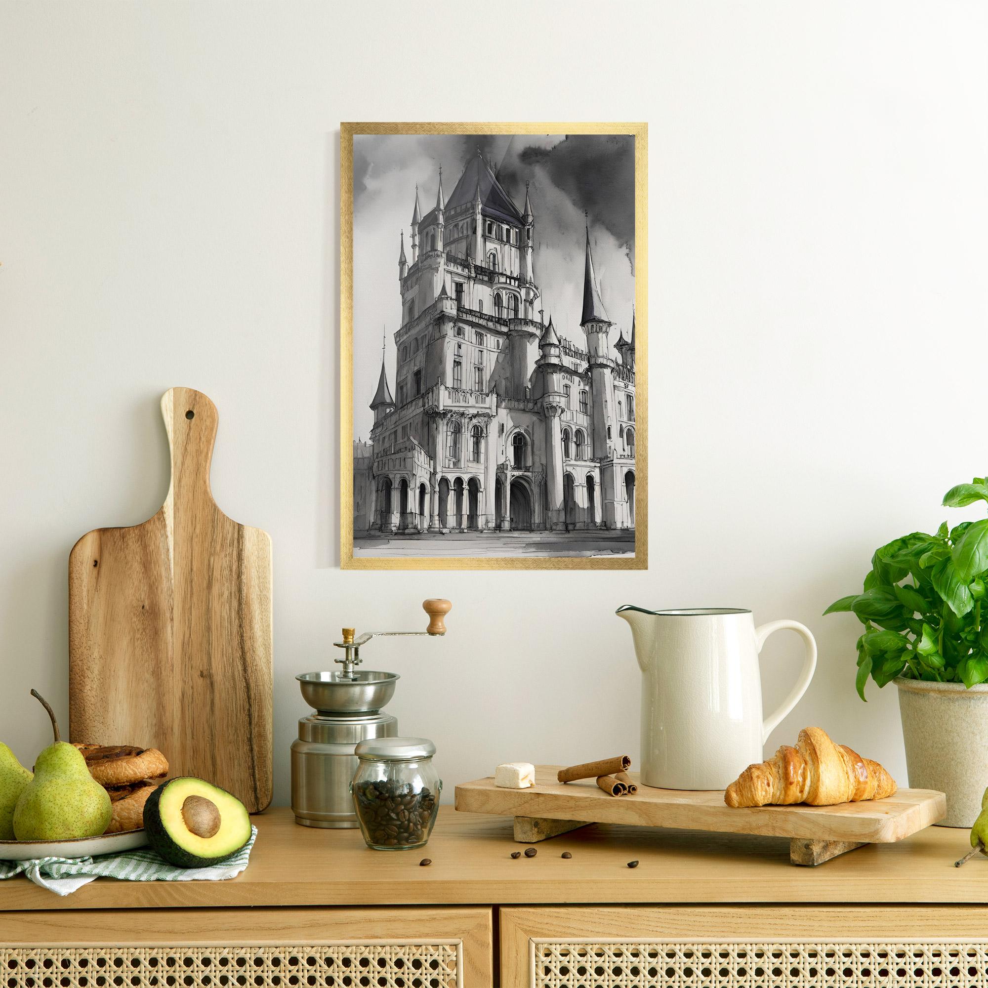 Poster Înrămat Palace Versailles mockup 8