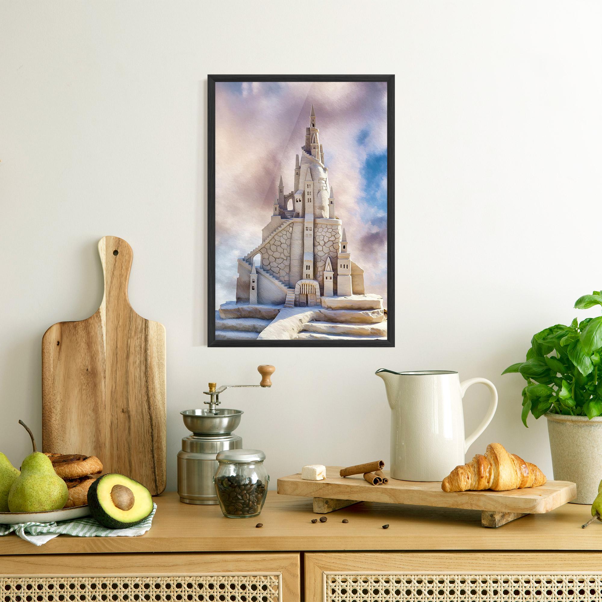 Poster Înrămat Cream Castle mockup 8