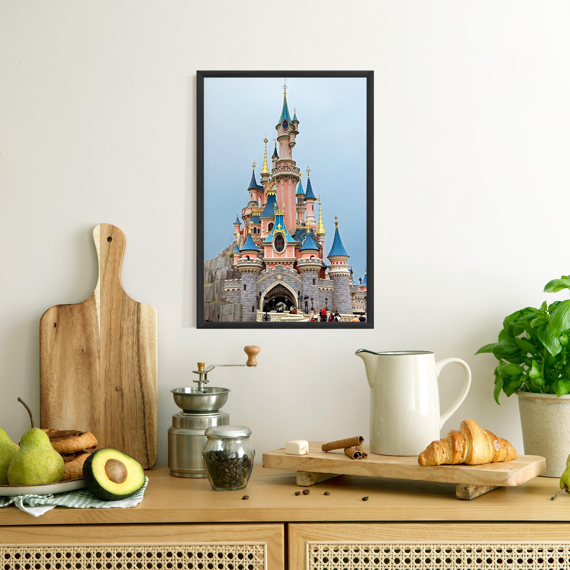Poster Înrămat Disneyland Castle mockup 8