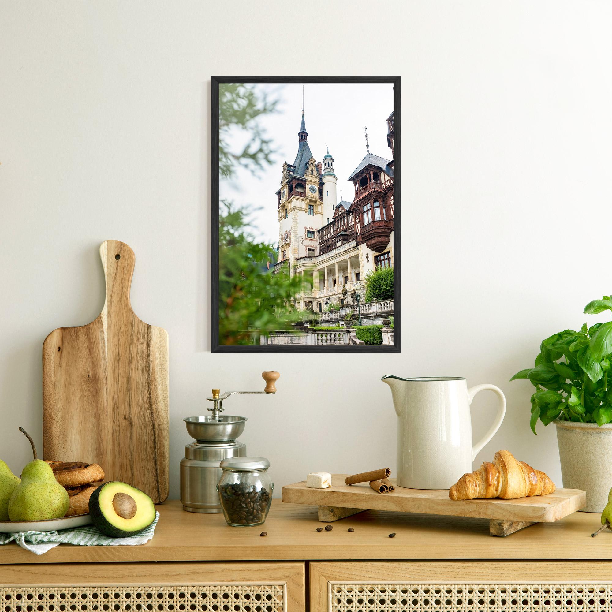 Poster Înrămat Peles Castle Romania mockup 8
