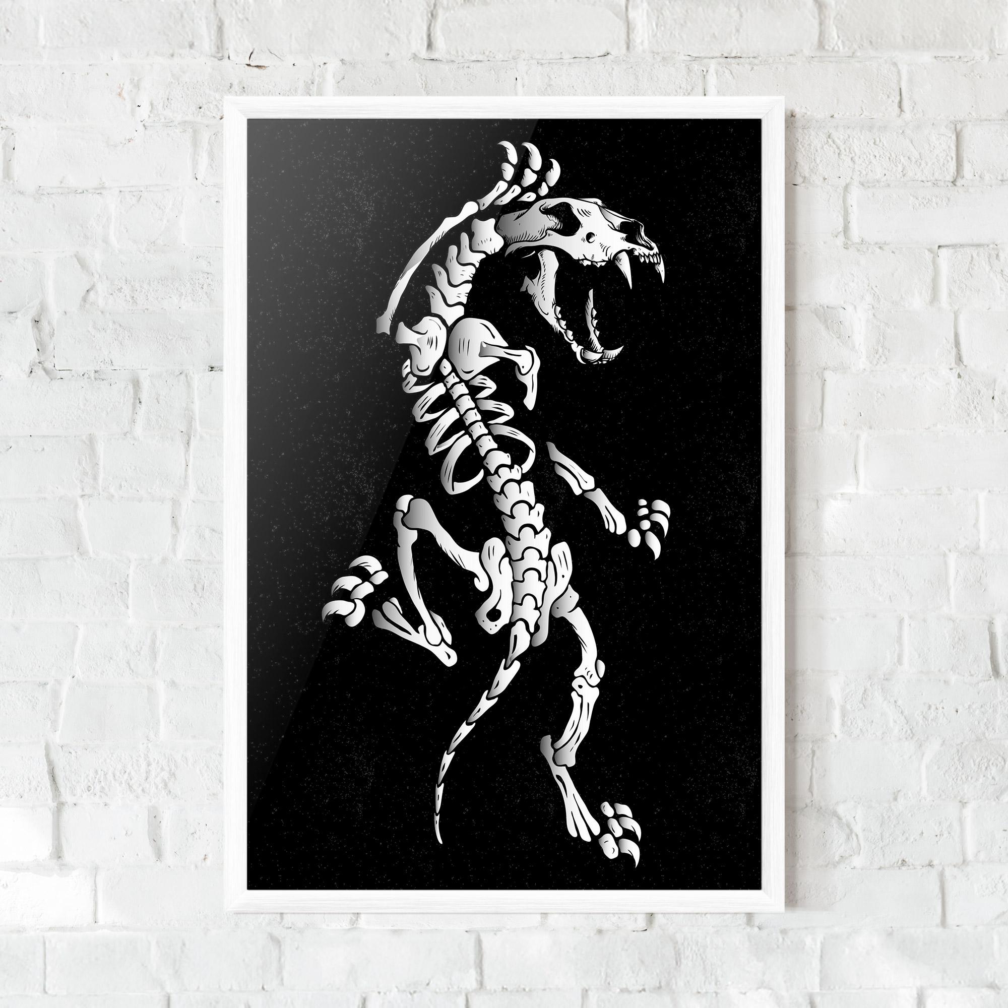 Poster Înrămat Creature Skull mockup 0