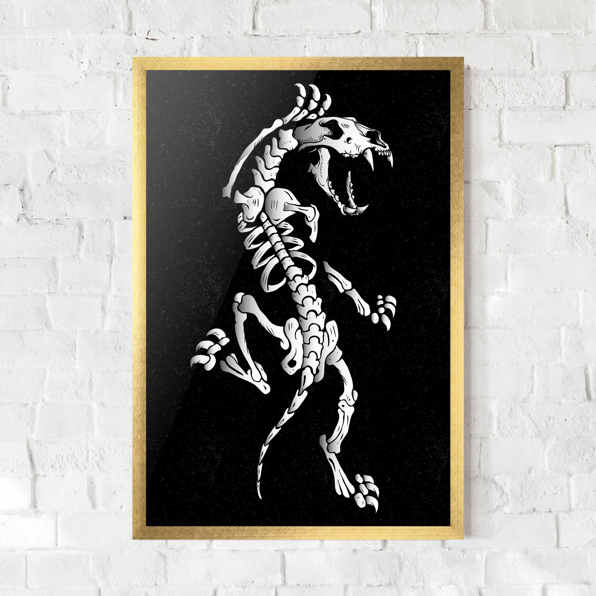 Poster Înrămat Creature Skull mockup 0