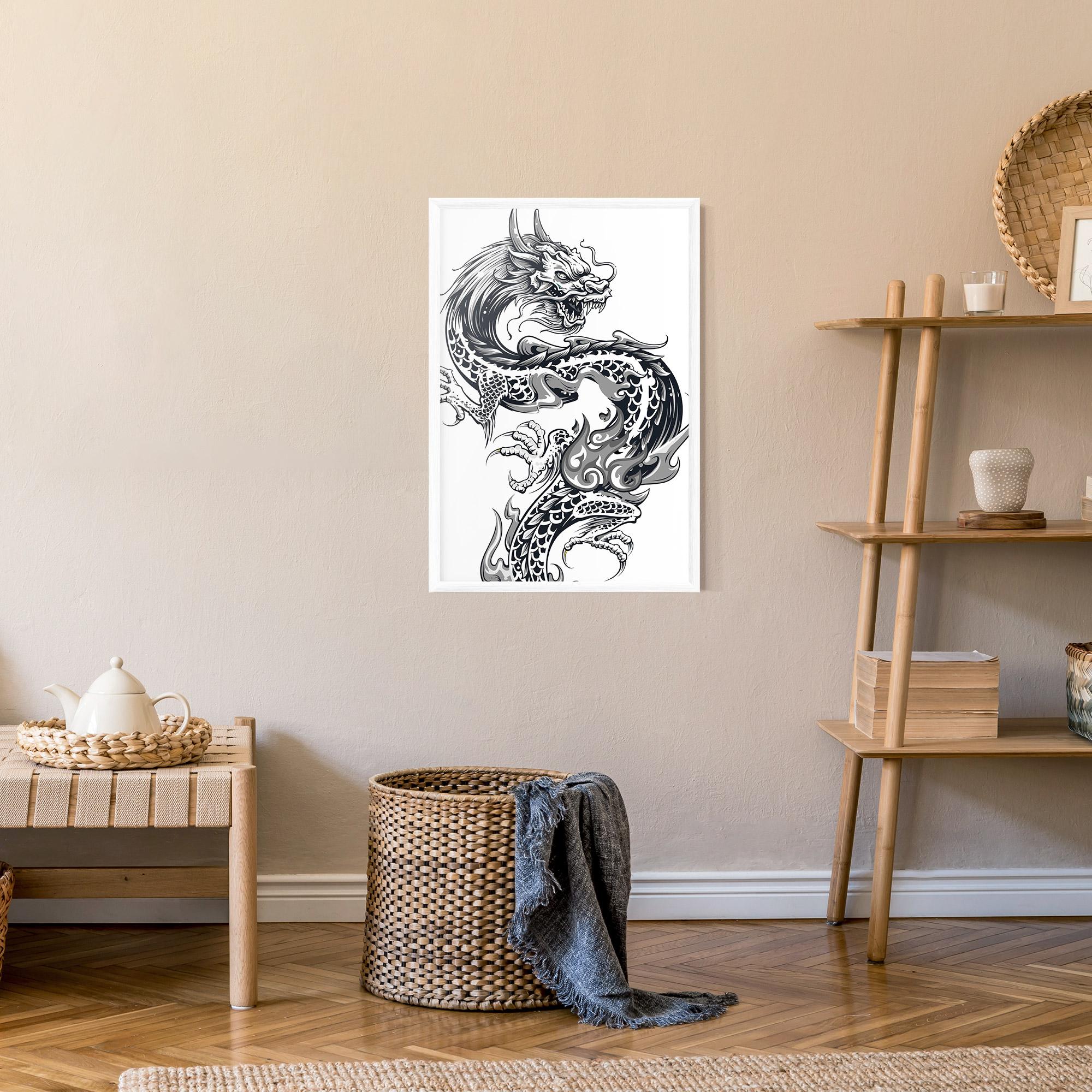Poster Înrămat Dragon Line mockup 9