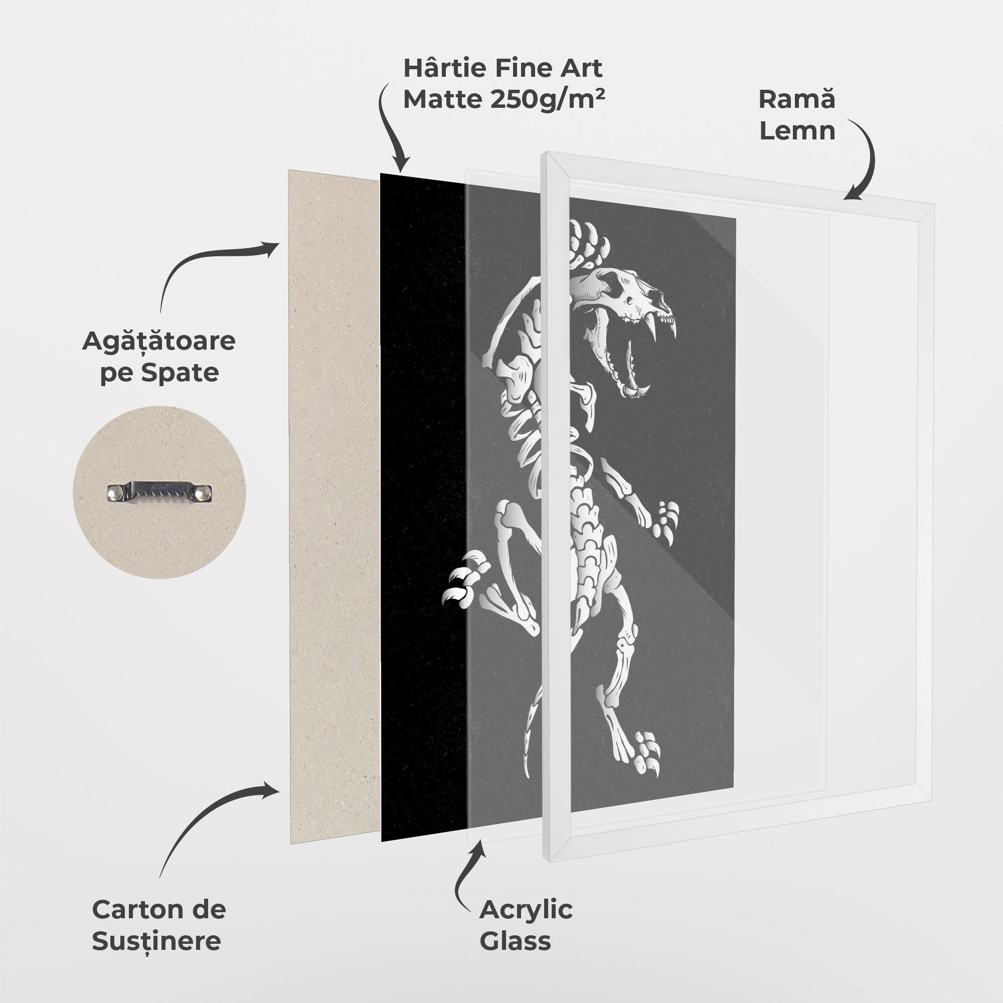 Poster Înrămat Creature Skull mockup 1