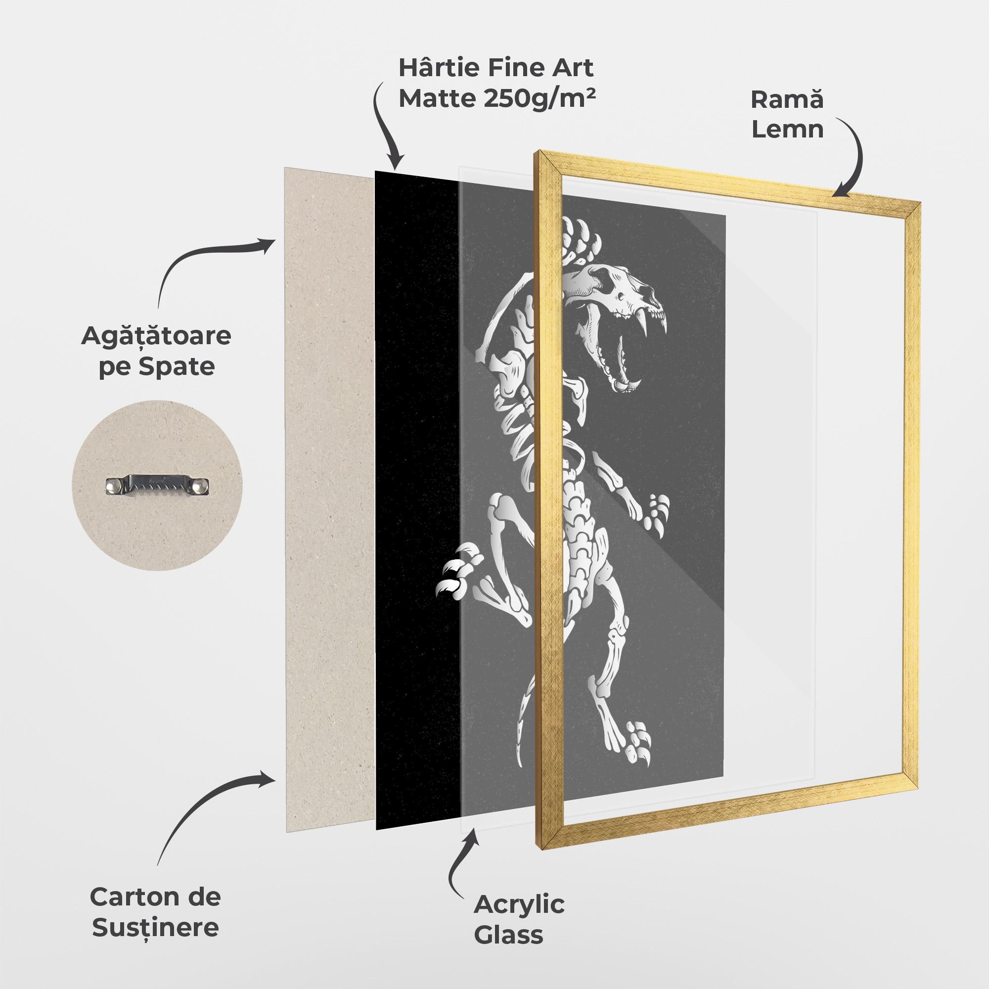 Poster Înrămat Creature Skull mockup 1