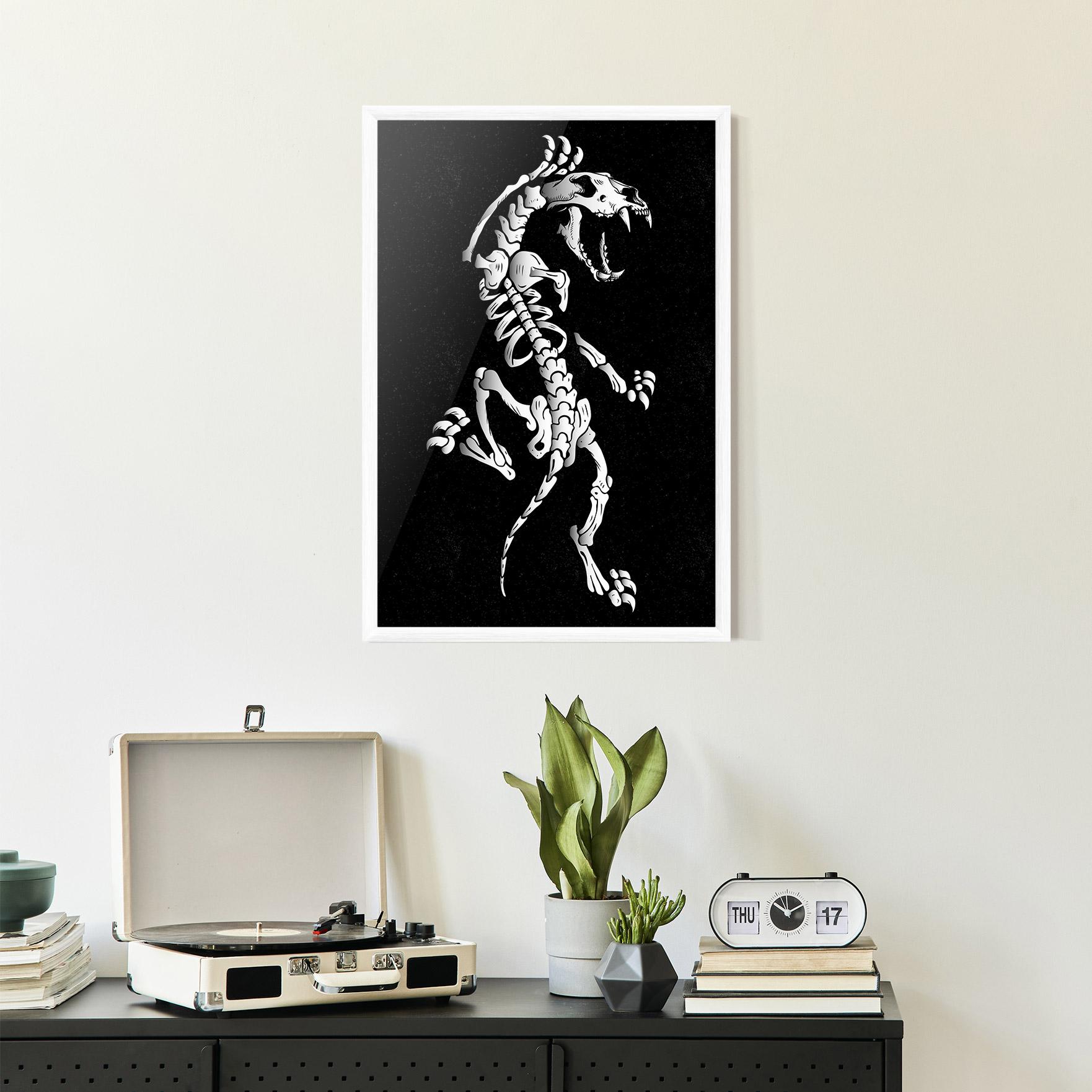 Poster Înrămat Creature Skull mockup 2