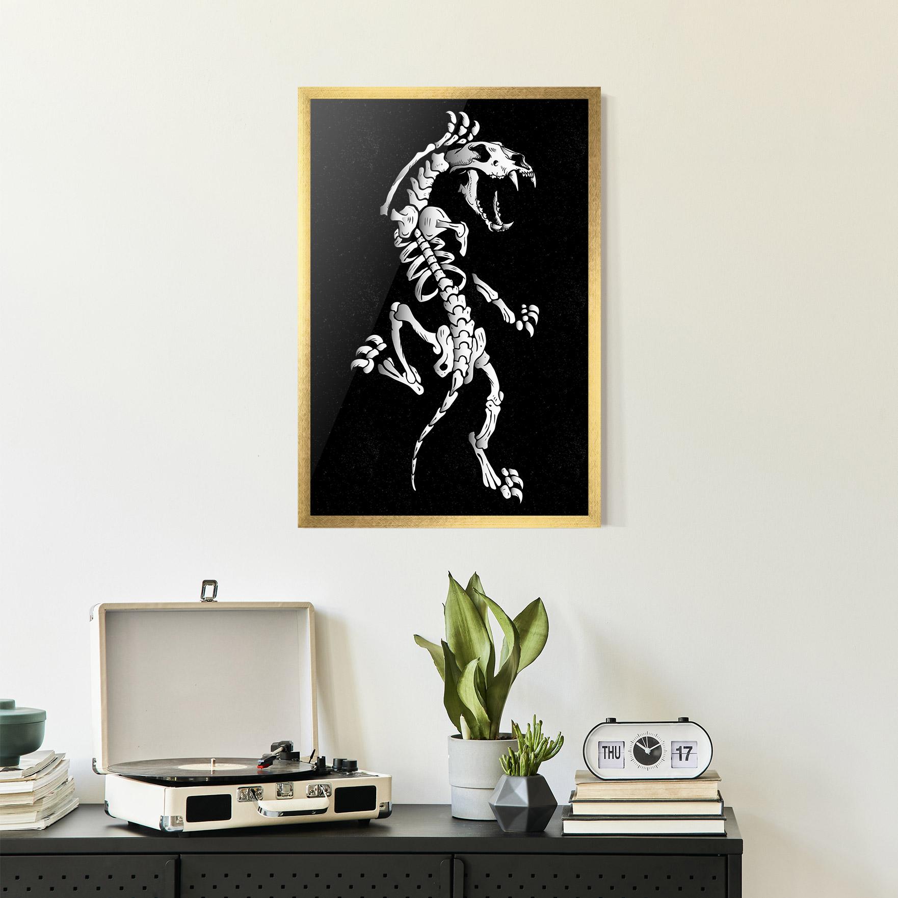 Poster Înrămat Creature Skull mockup 2