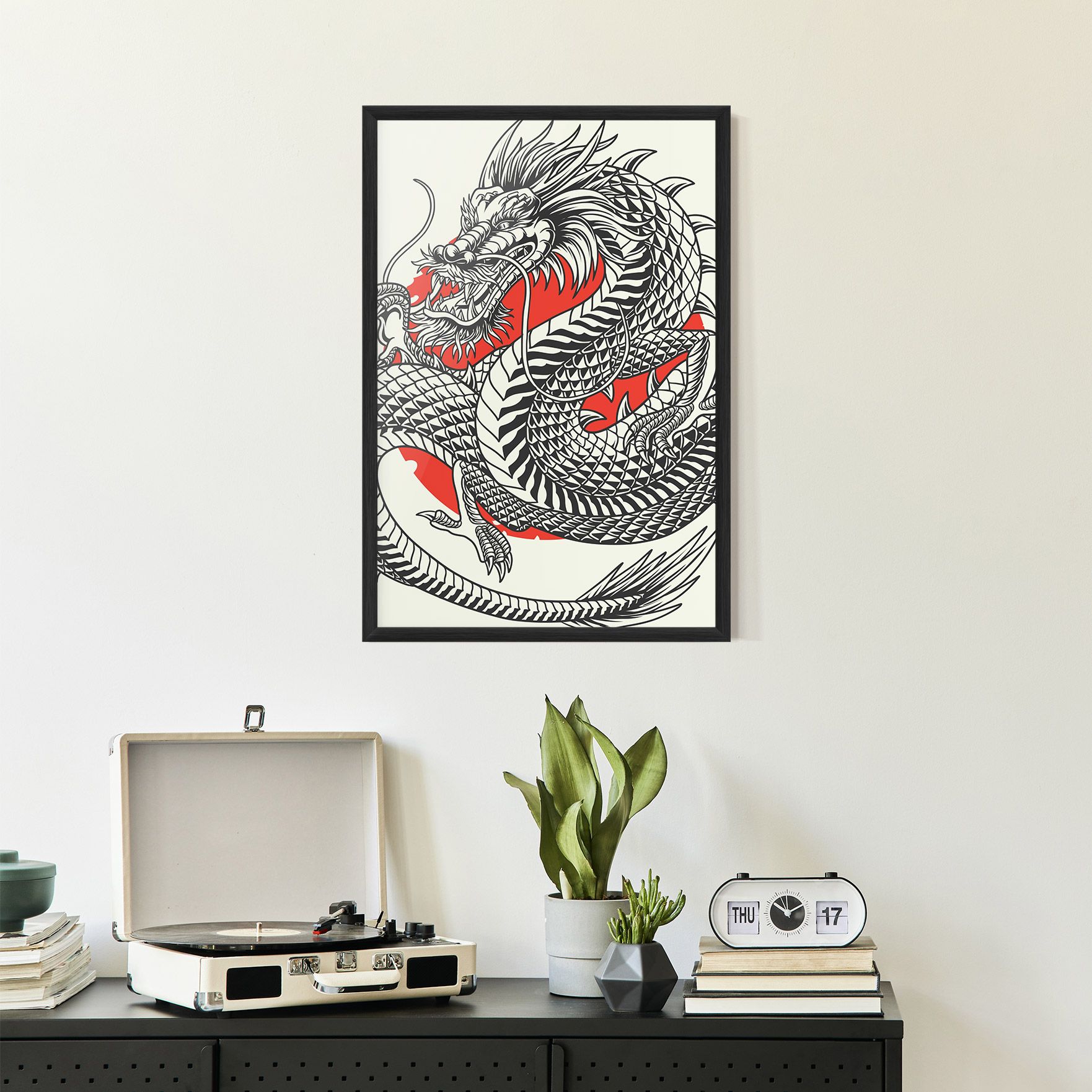 Cream Grey Dragon mockup 2