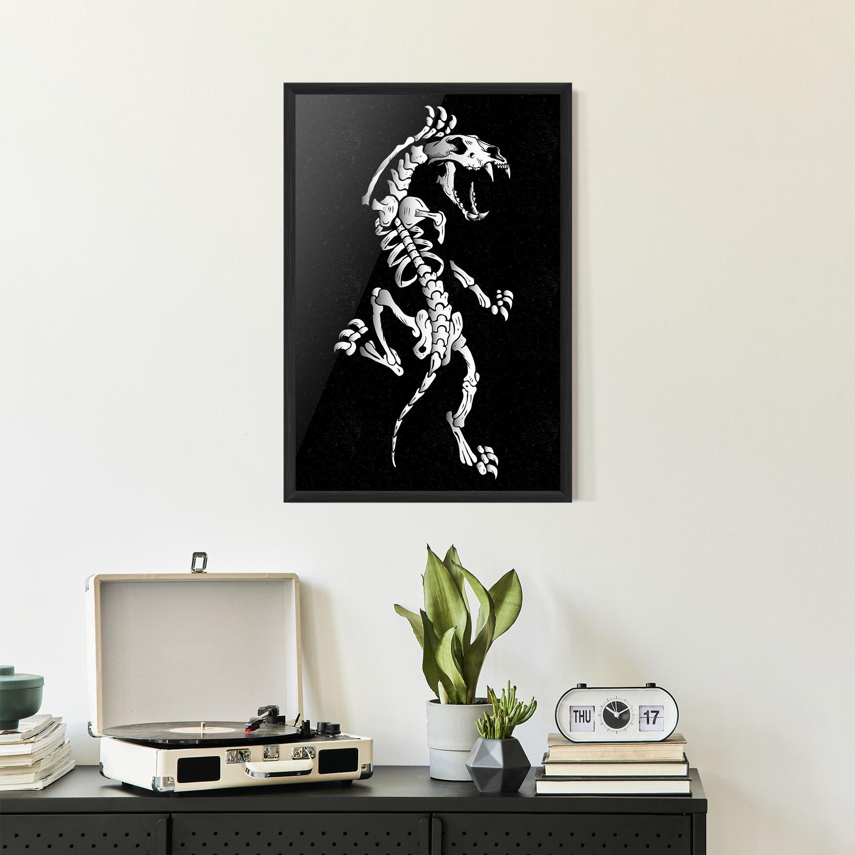 Poster Înrămat Creature Skull mockup 2