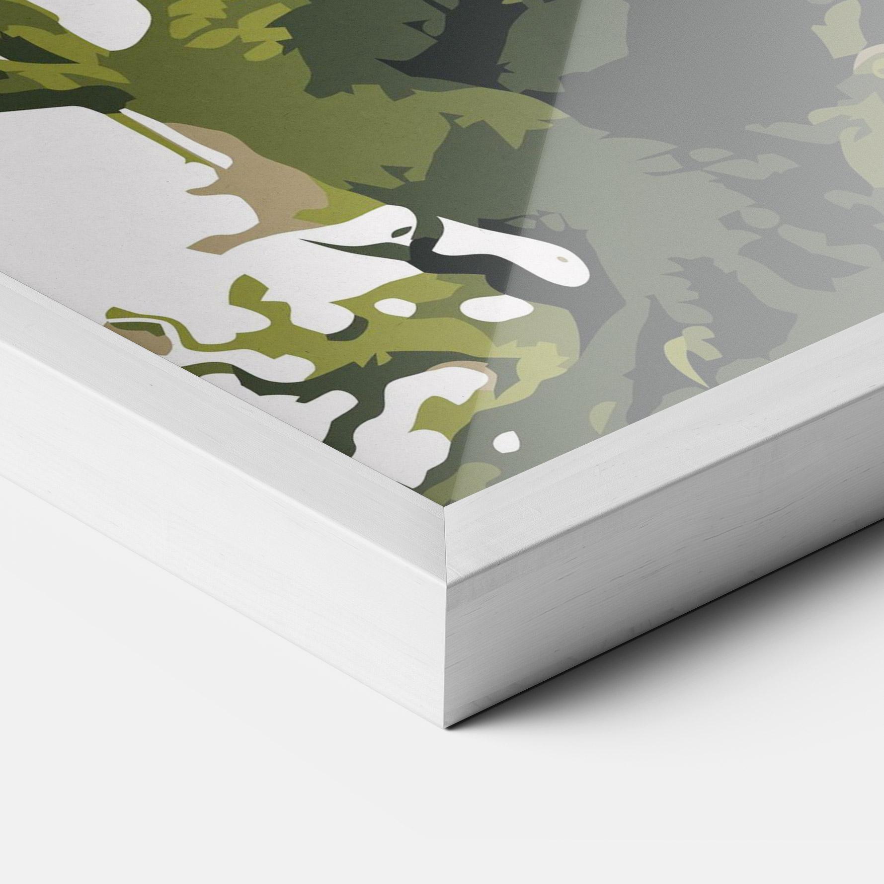 Poster Înrămat Green Nature Dragon mockup 3