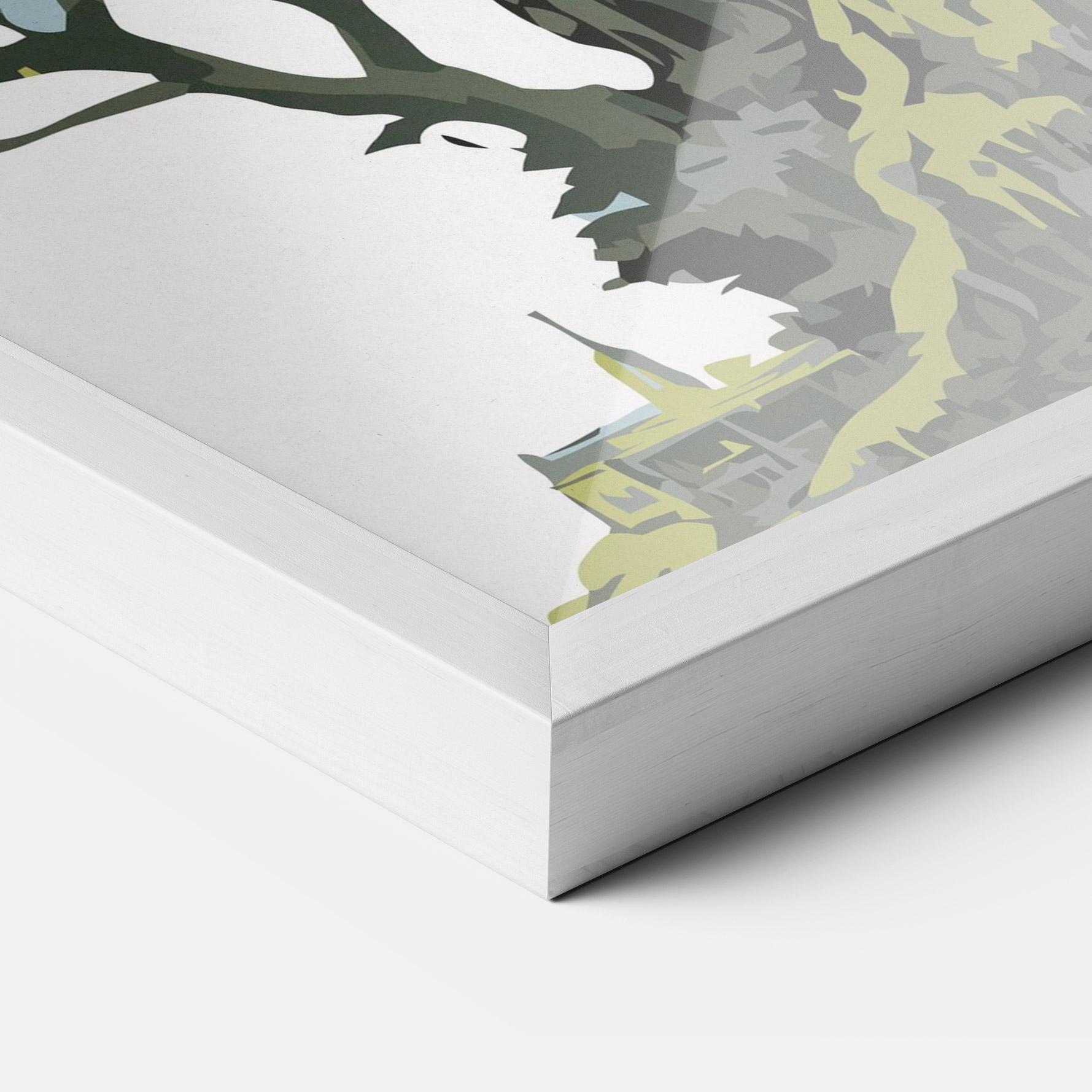 Poster Înrămat Grey Nature Dragon mockup 3