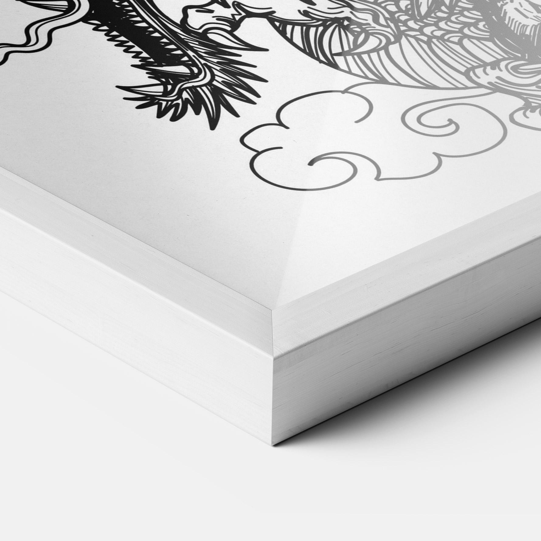 Poster Înrămat Skull Dragon mockup 3