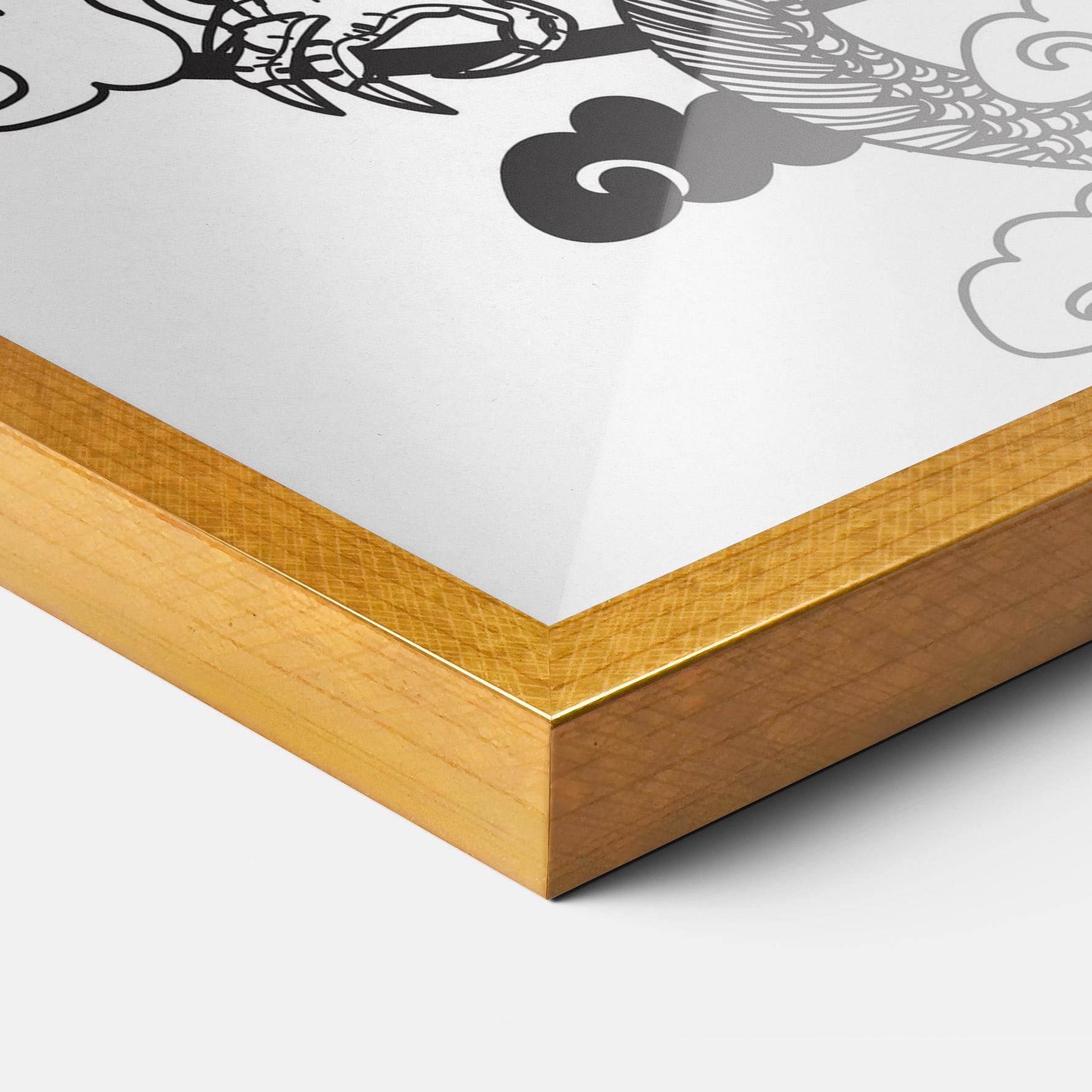 Poster Înrămat Dragon Circle 01 mockup 3