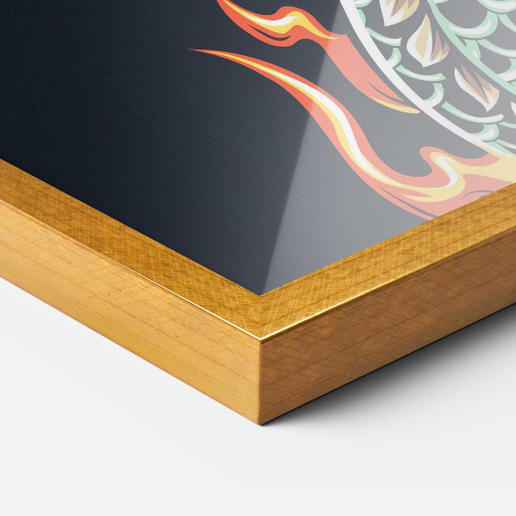 Poster Înrămat Dragon Green mockup 3