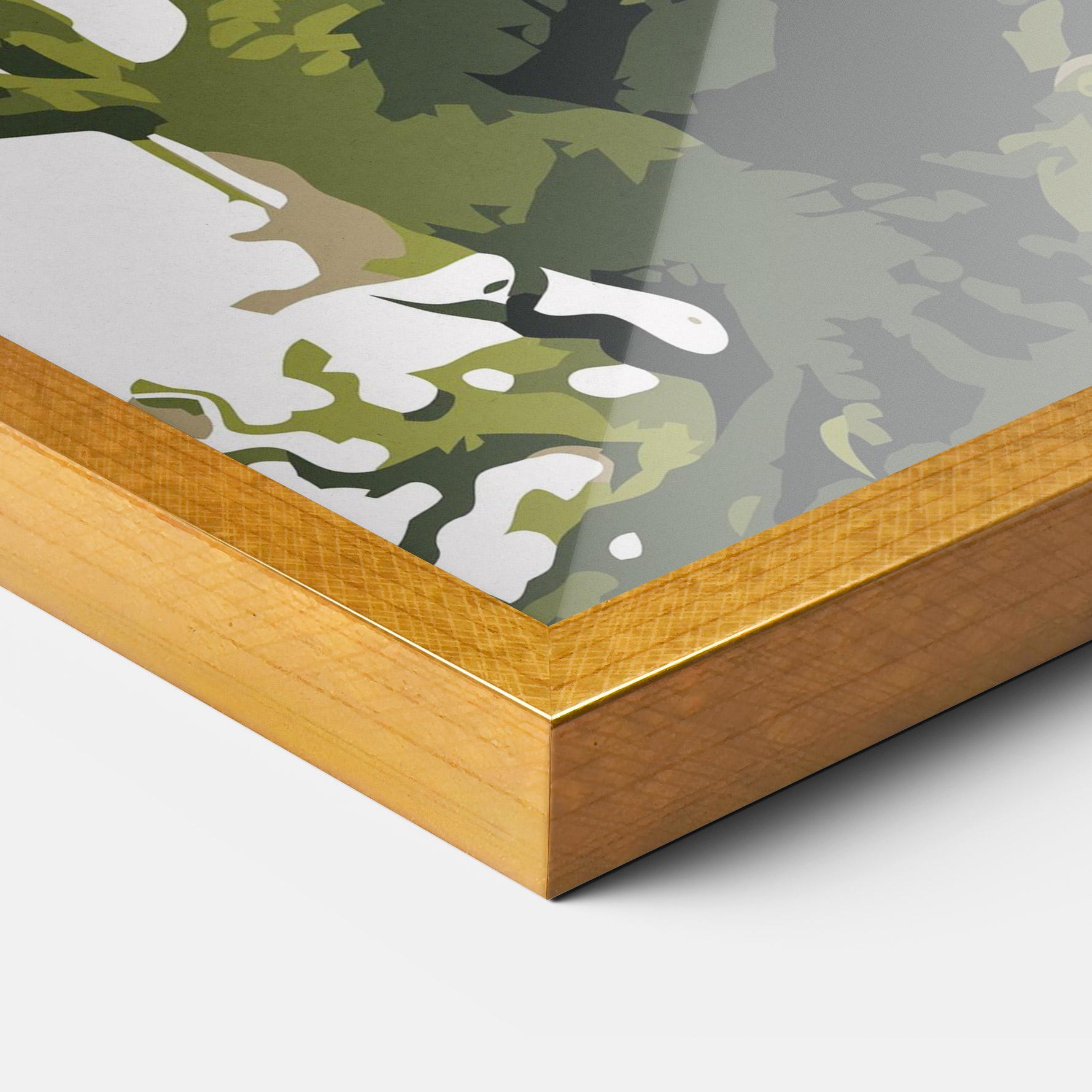 Poster Înrămat Green Nature Dragon mockup 3