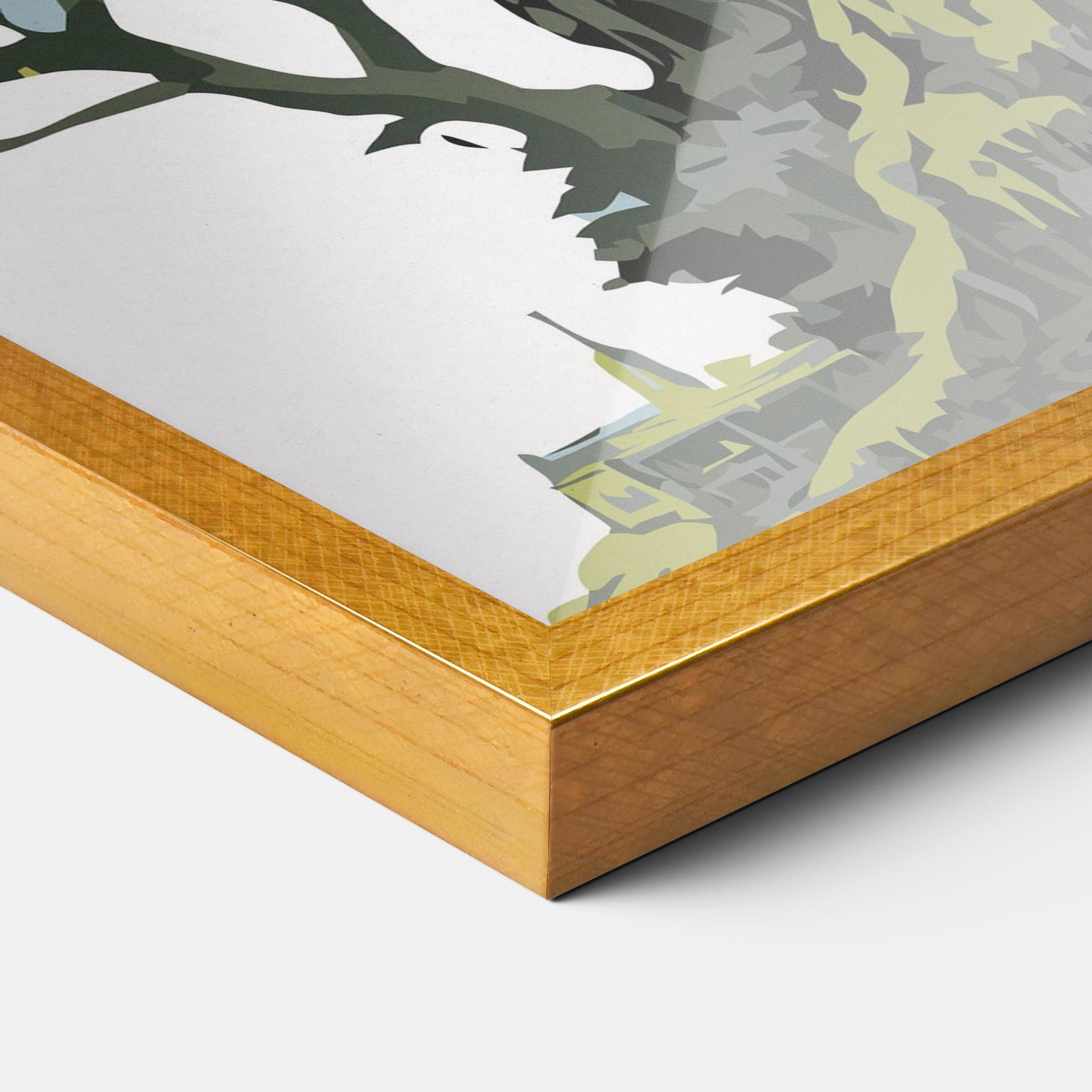 Poster Înrămat Grey Nature Dragon mockup 3