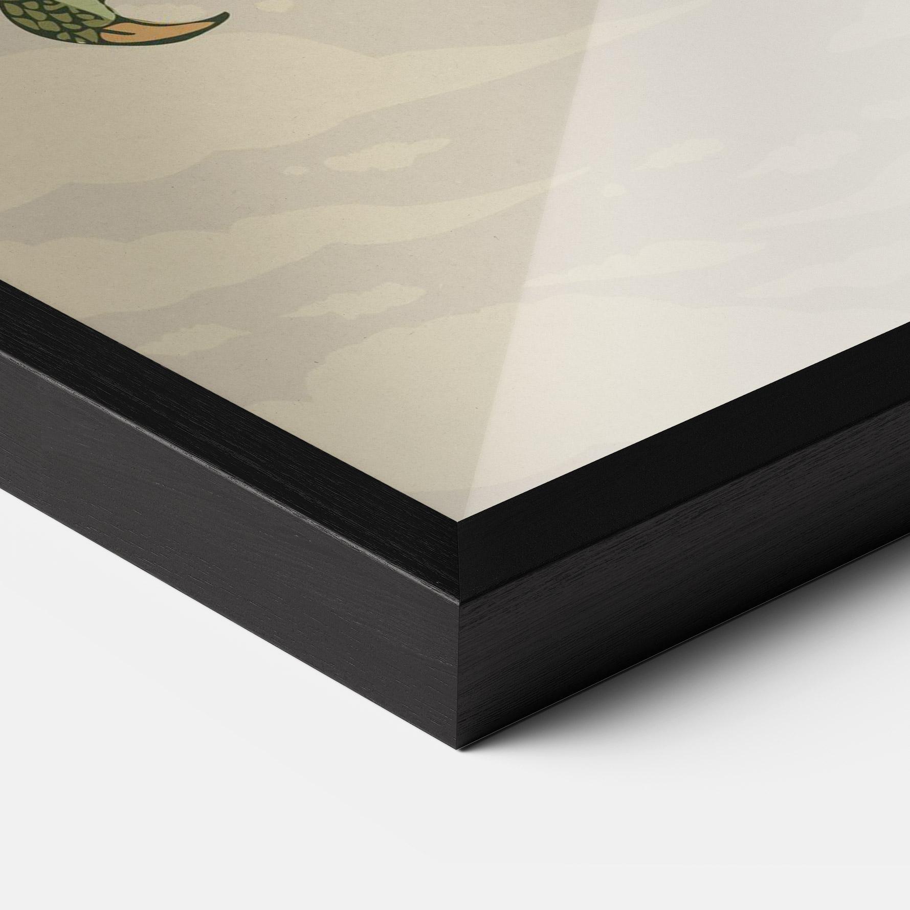 Poster Înrămat Chinese Dragon Green mockup 3