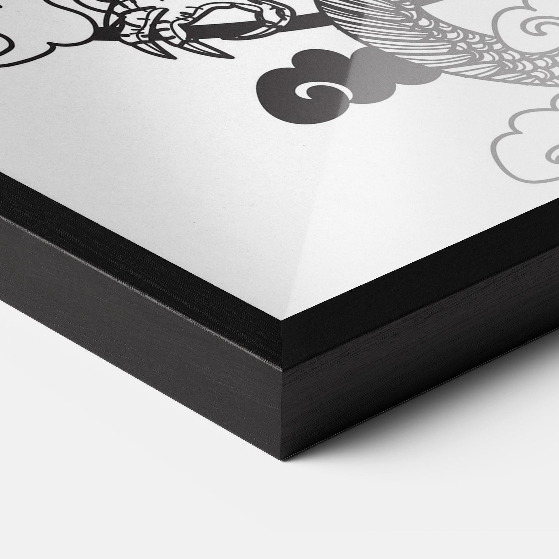 Poster Înrămat Dragon Circle 01 mockup 3