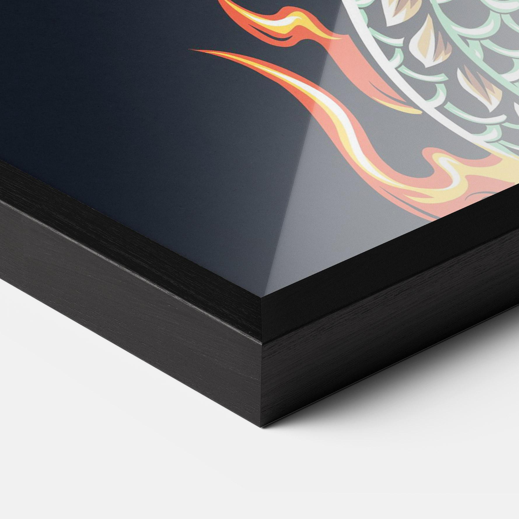 Poster Înrămat Dragon Green mockup 3