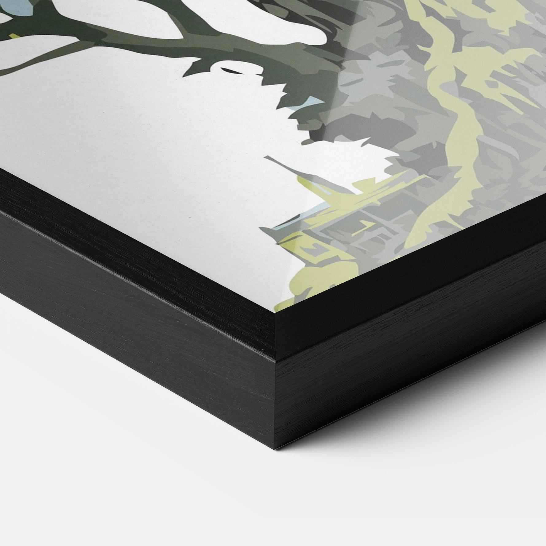 Poster Înrămat Grey Nature Dragon mockup 3