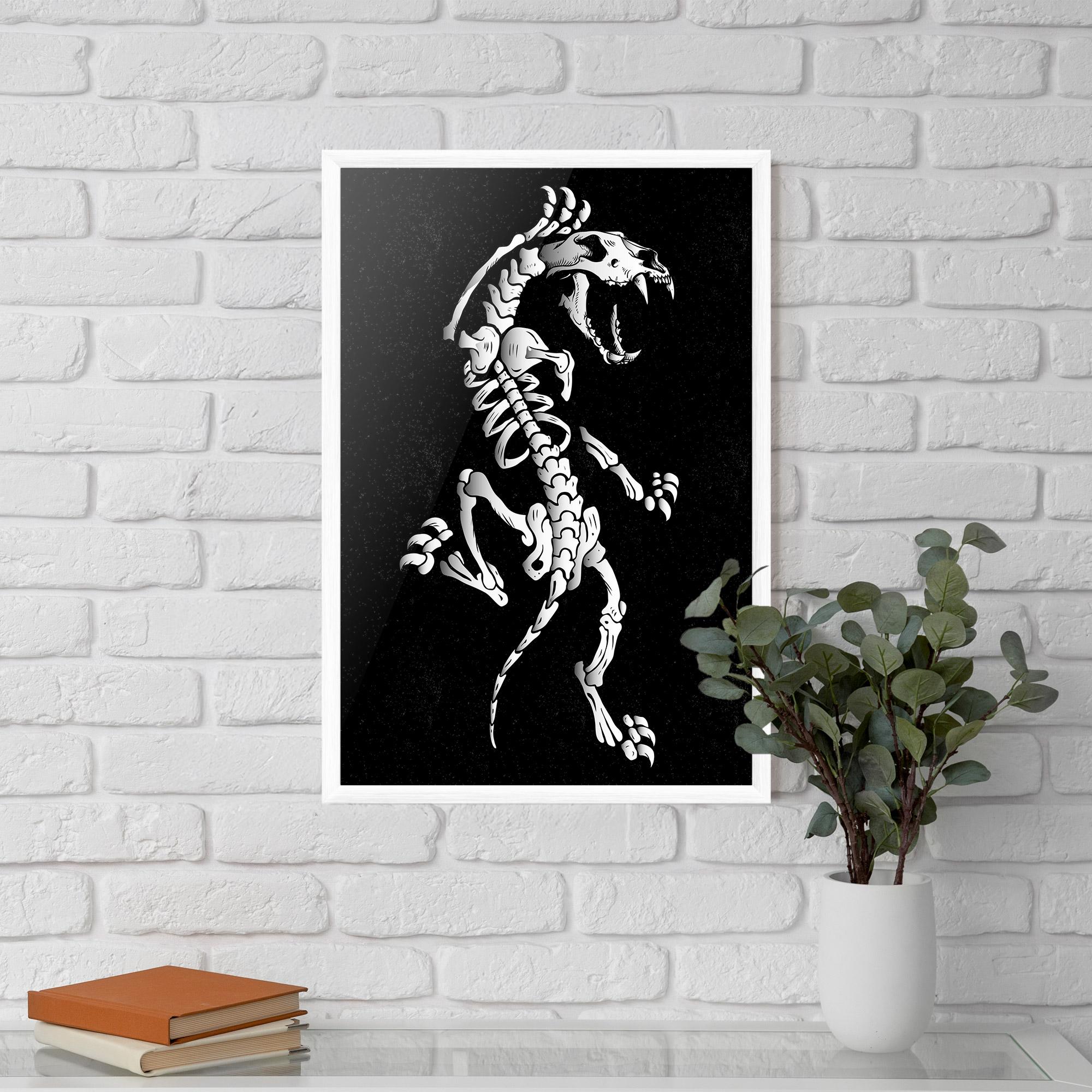 Poster Înrămat Creature Skull mockup 5