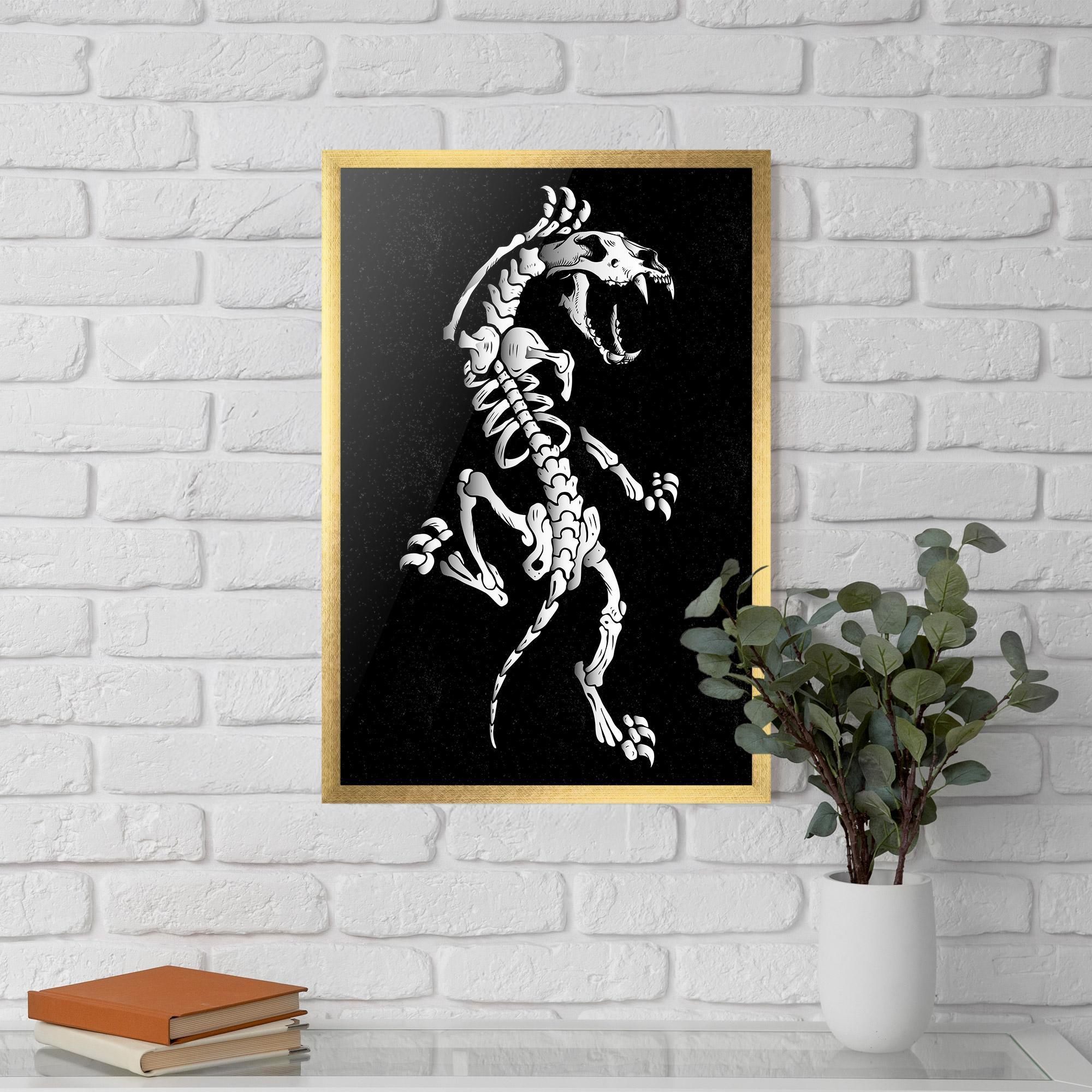 Poster Înrămat Creature Skull mockup 5