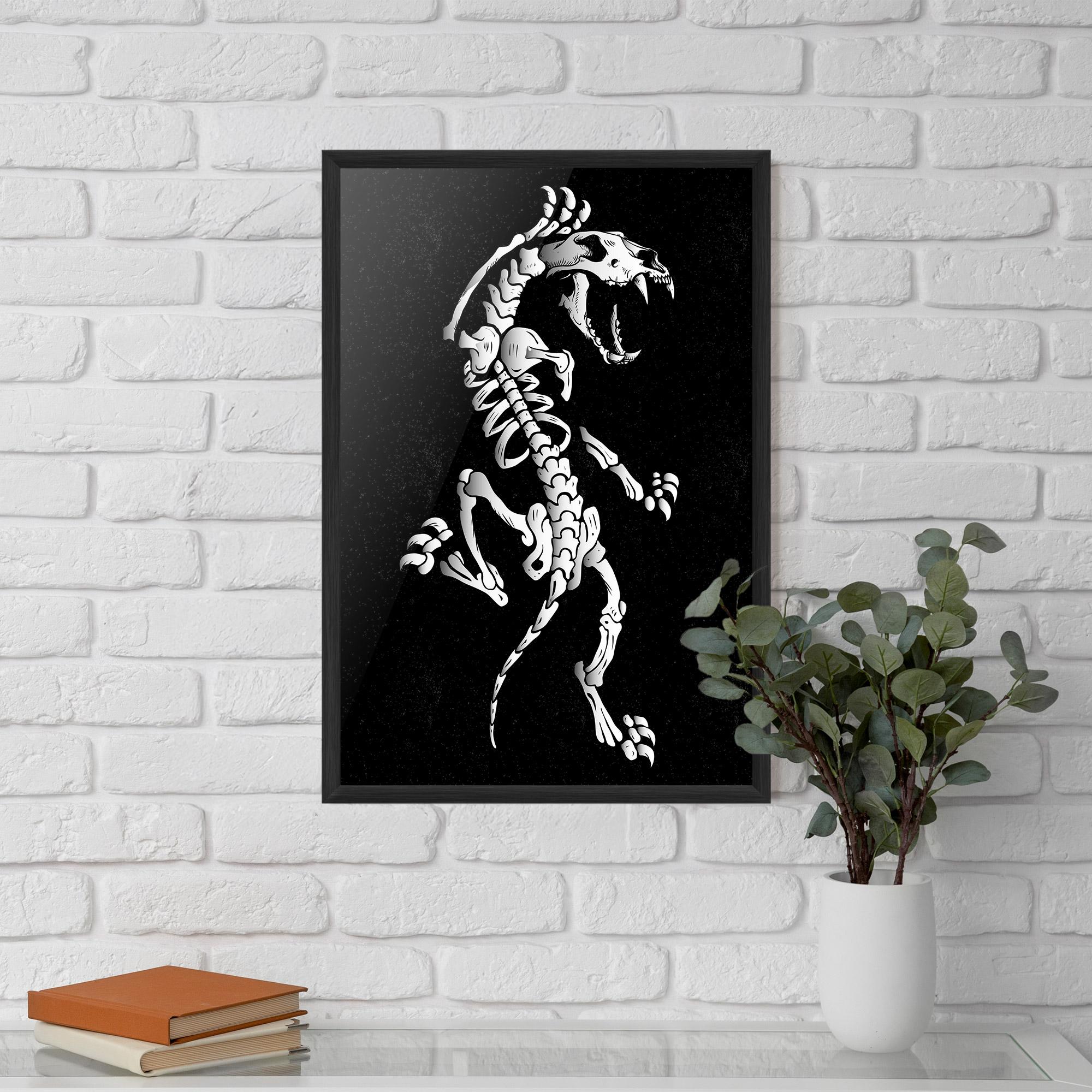 Poster Înrămat Creature Skull mockup 5