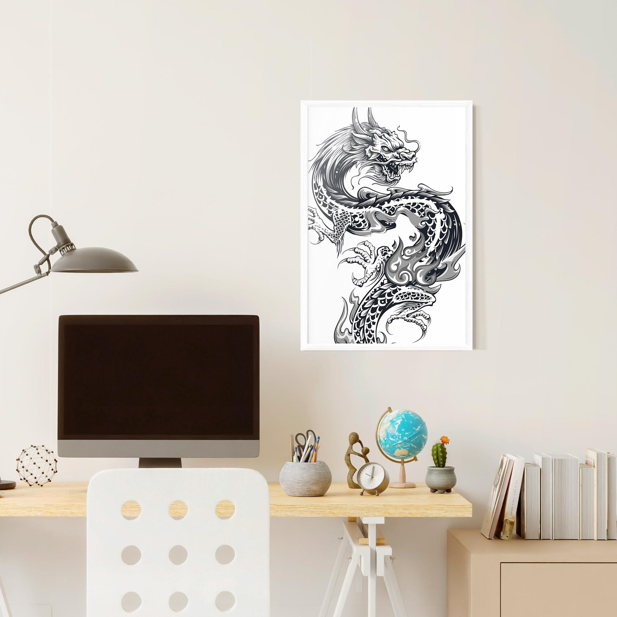 Poster Înrămat Dragon Line mockup 6
