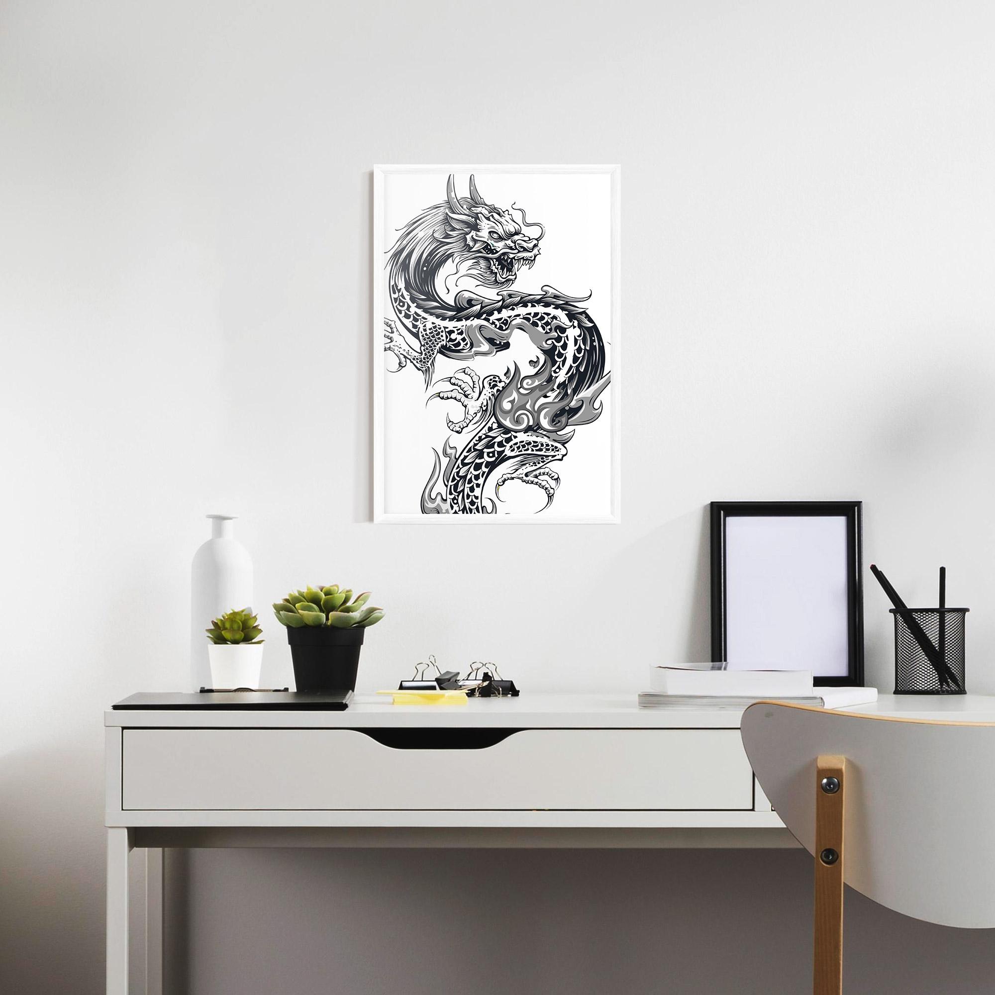 Poster Înrămat Dragon Line mockup 7