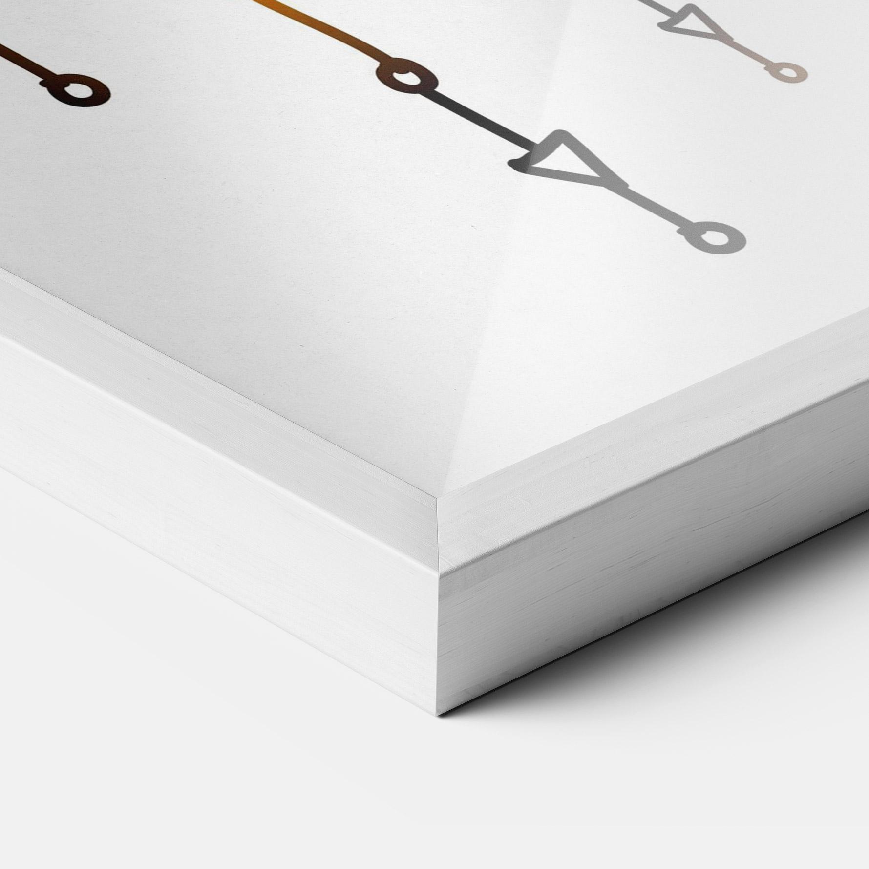 Poster Înrămat Gold Sun Face mockup 3