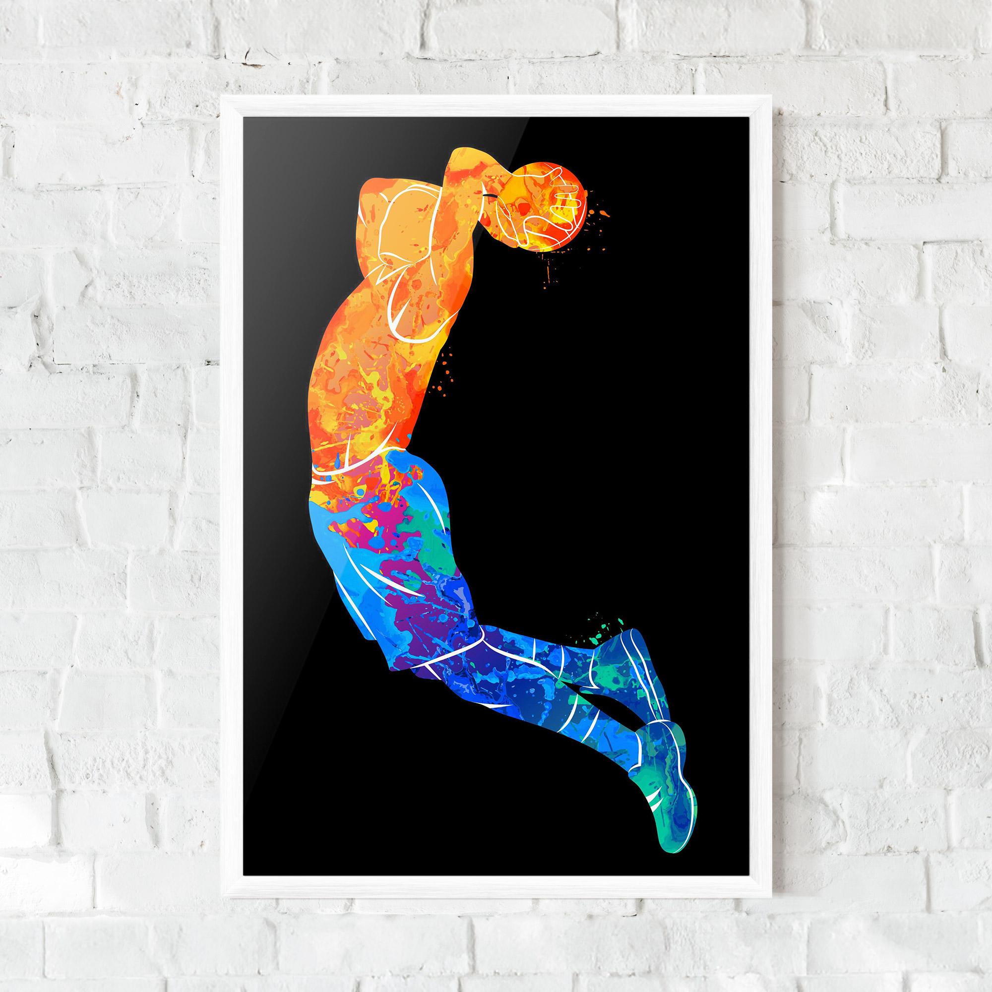 Poster Înrămat Blue Orange Basket mockup 0