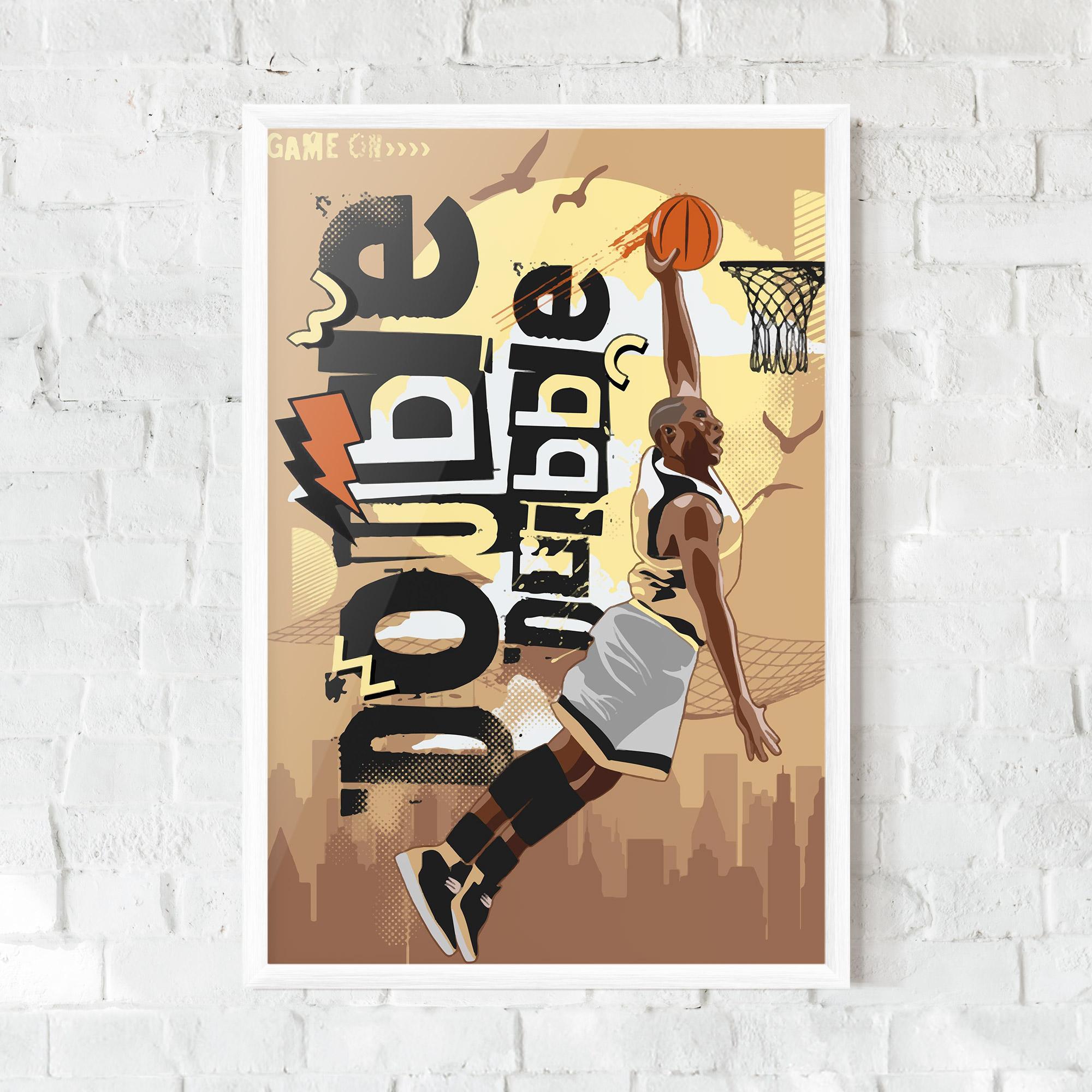 Poster Înrămat Double Dribble mockup 0