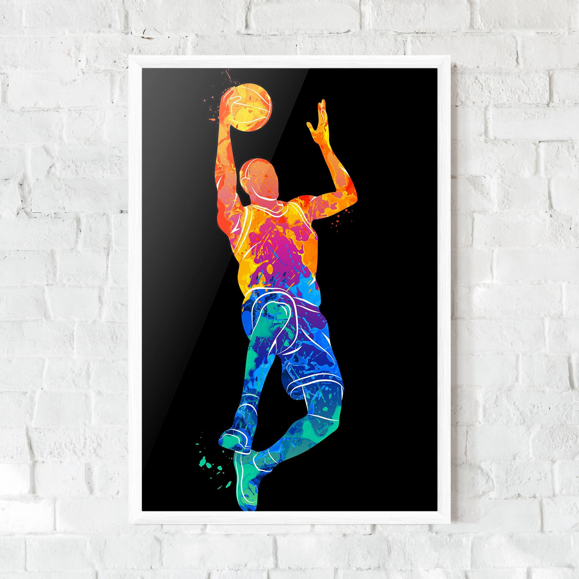 Poster Înrămat Orange Blue Basket mockup 0