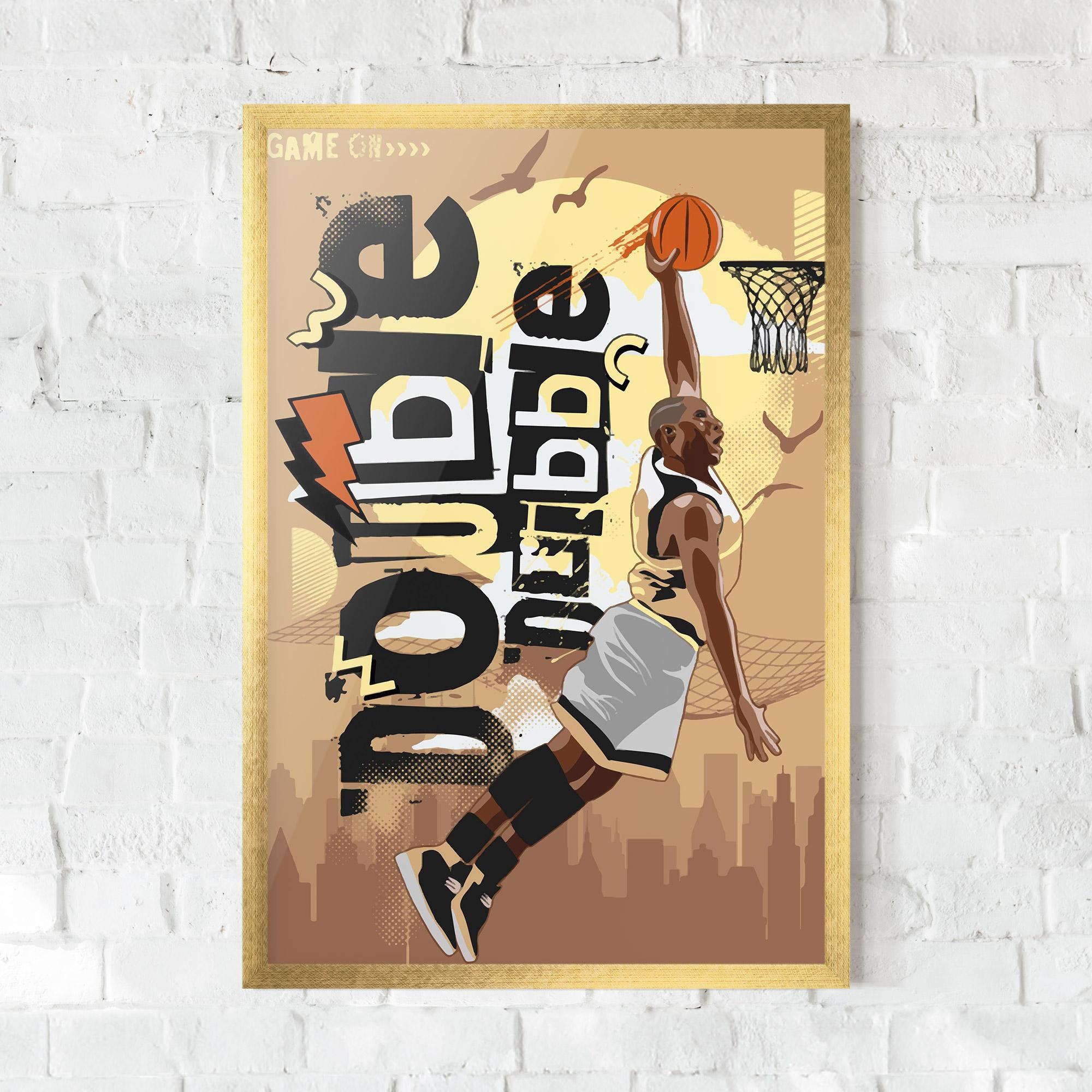 Poster Înrămat Double Dribble mockup 0