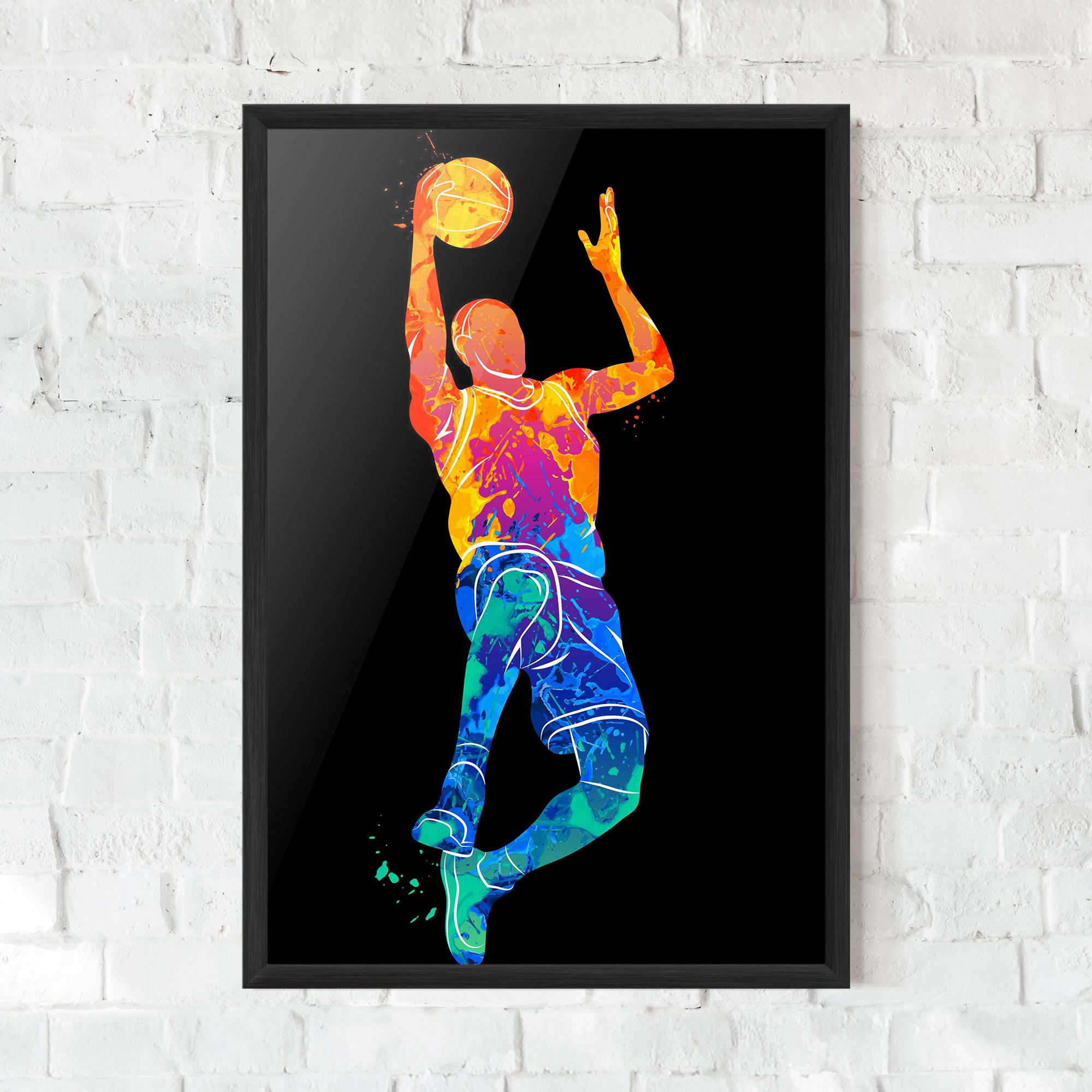 Poster Înrămat Orange Blue Basket mockup 0