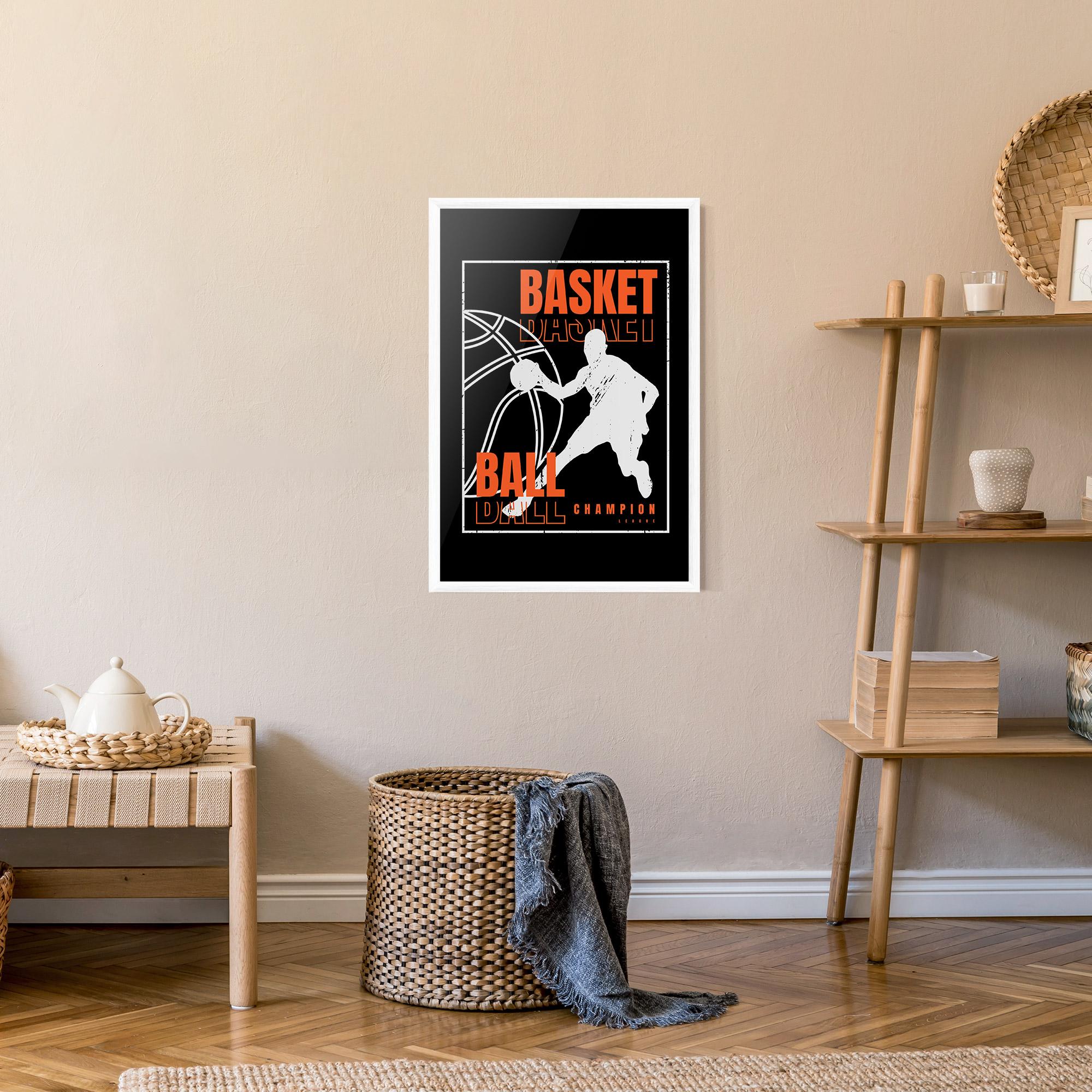 Poster Înrămat Basket Champion mockup 9