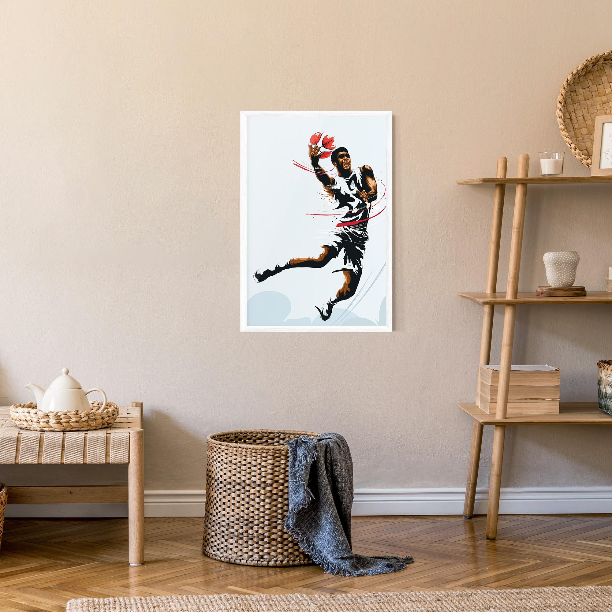 Poster Înrămat Basketball Shot mockup 9