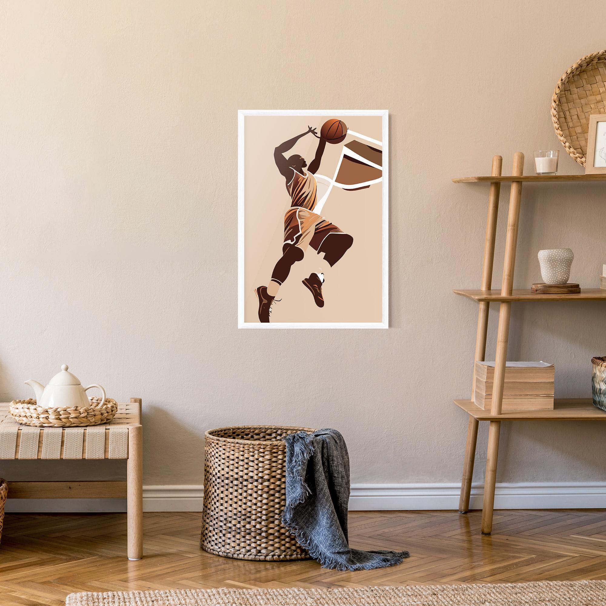 Poster Înrămat Cream Basket mockup 9