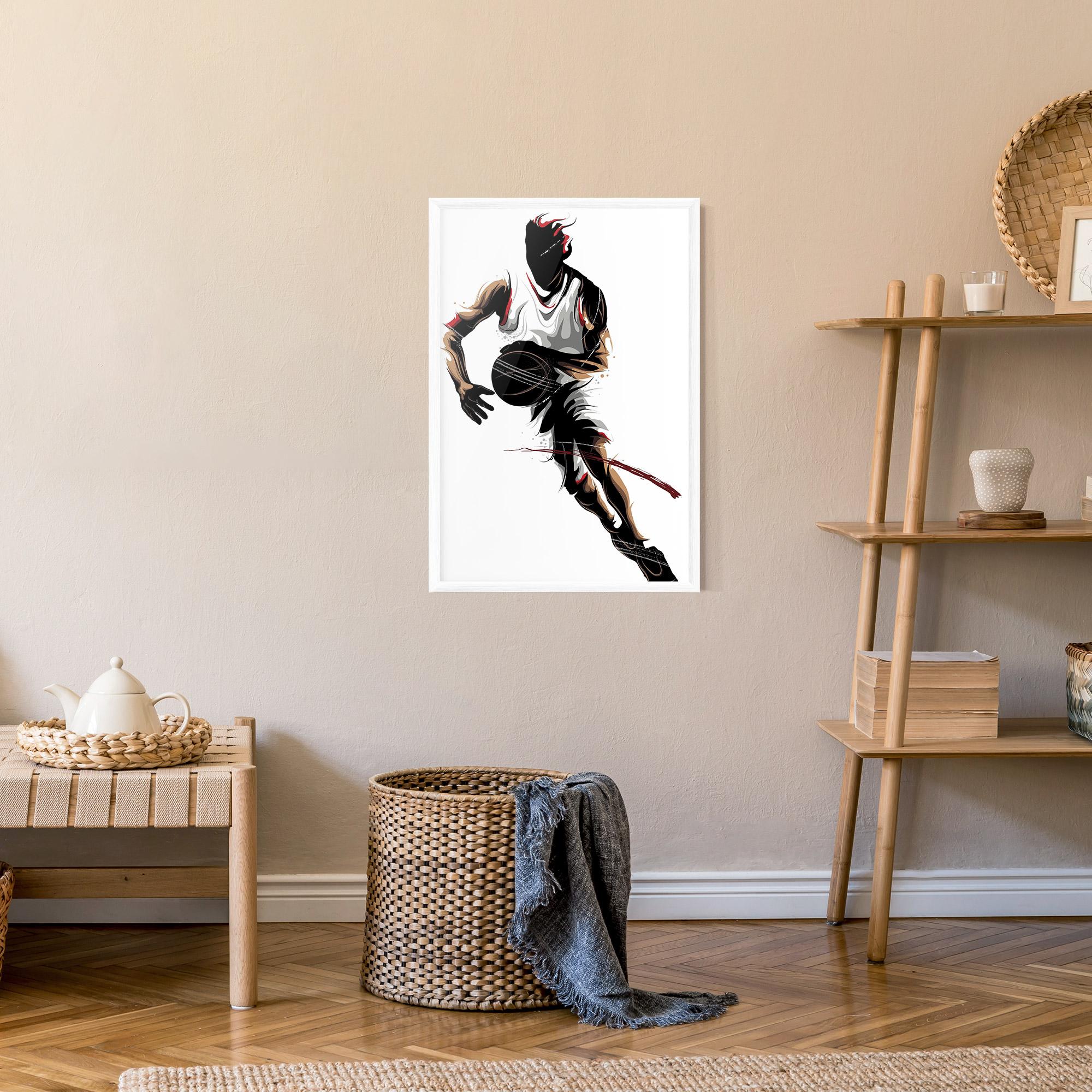 Poster Înrămat Dribbling Run mockup 9