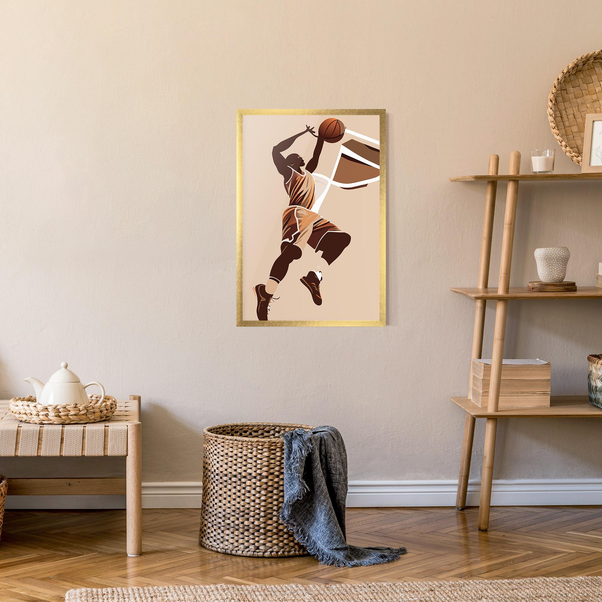 Poster Înrămat Cream Basket mockup 9