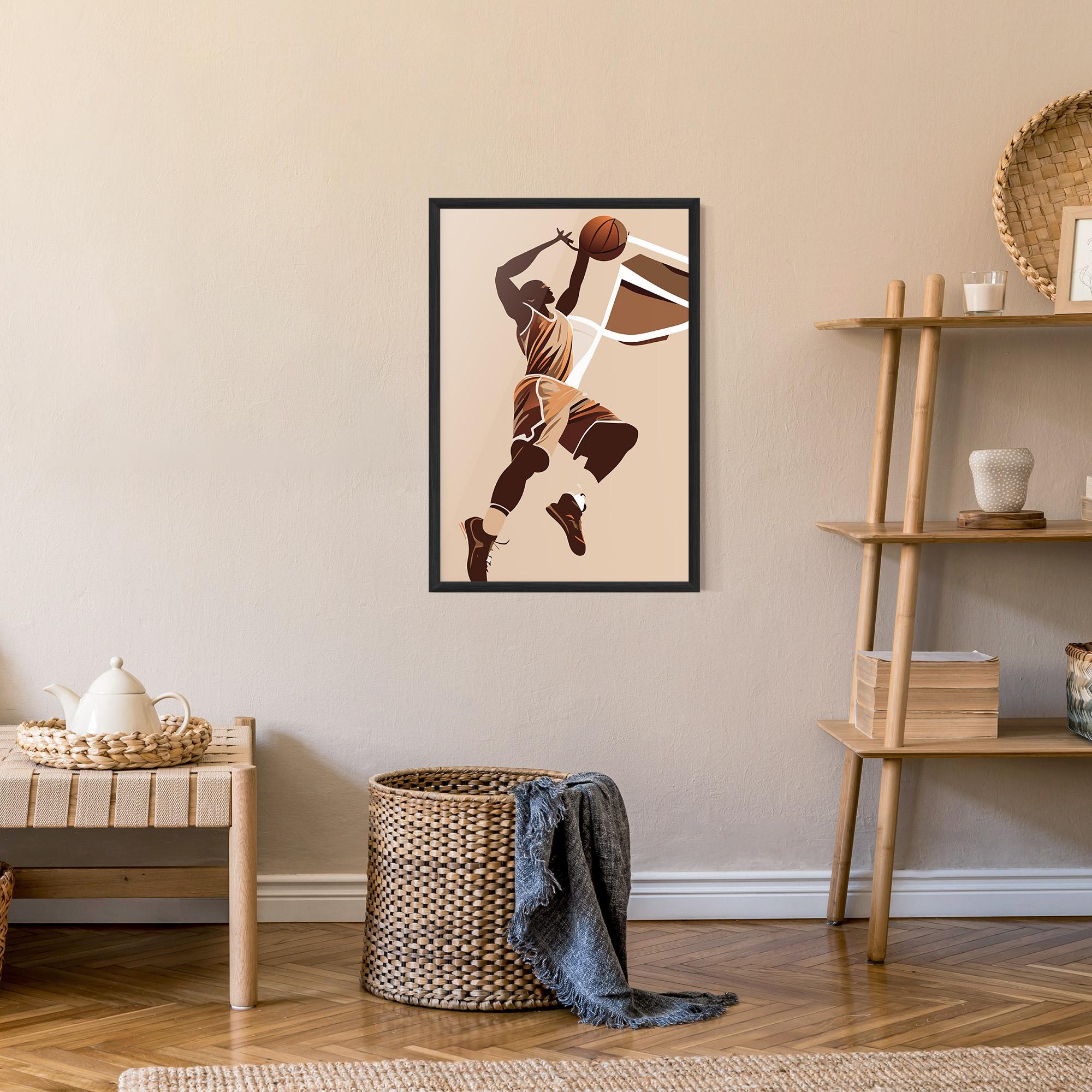 Poster Înrămat Cream Basket mockup 9