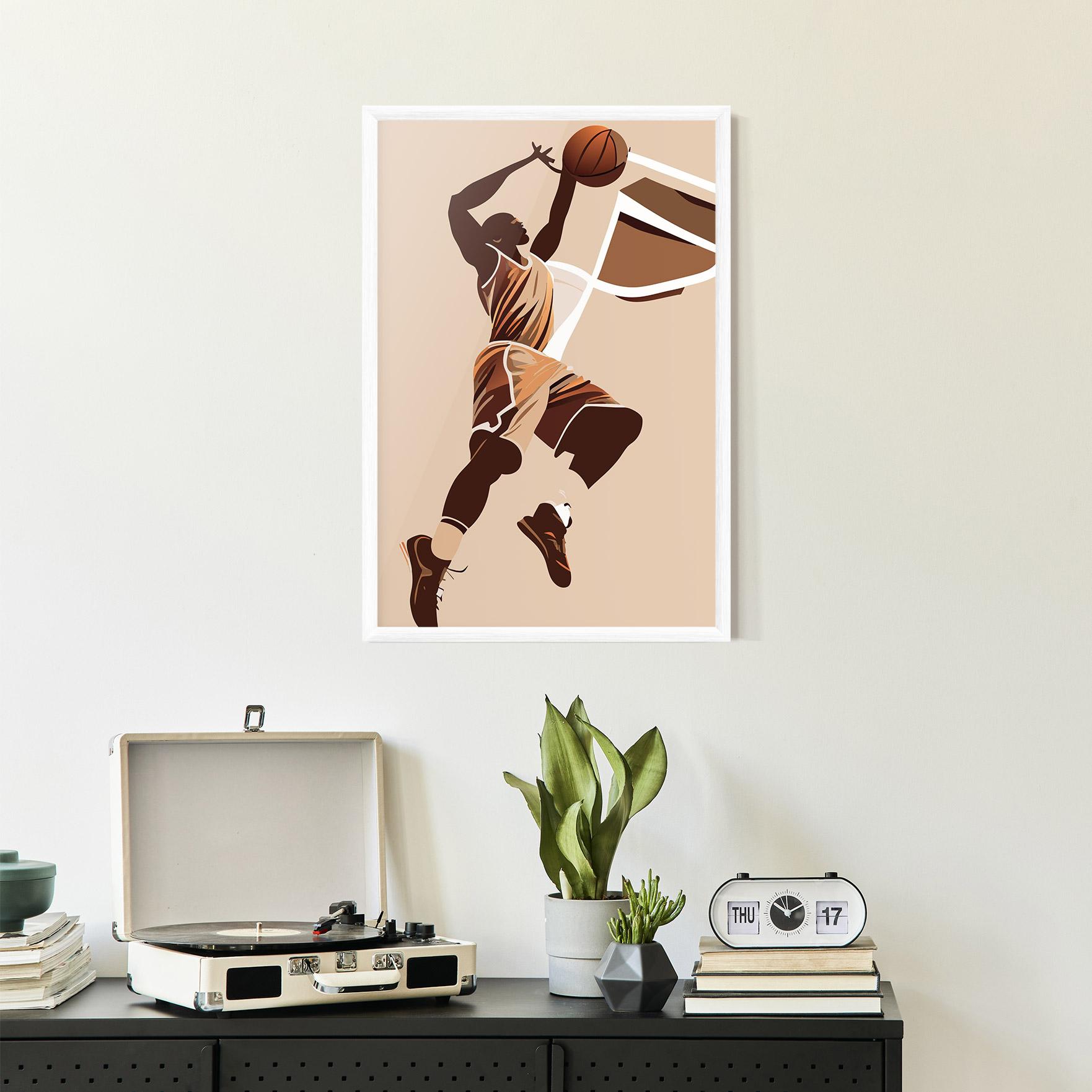 Poster Înrămat Cream Basket mockup 2