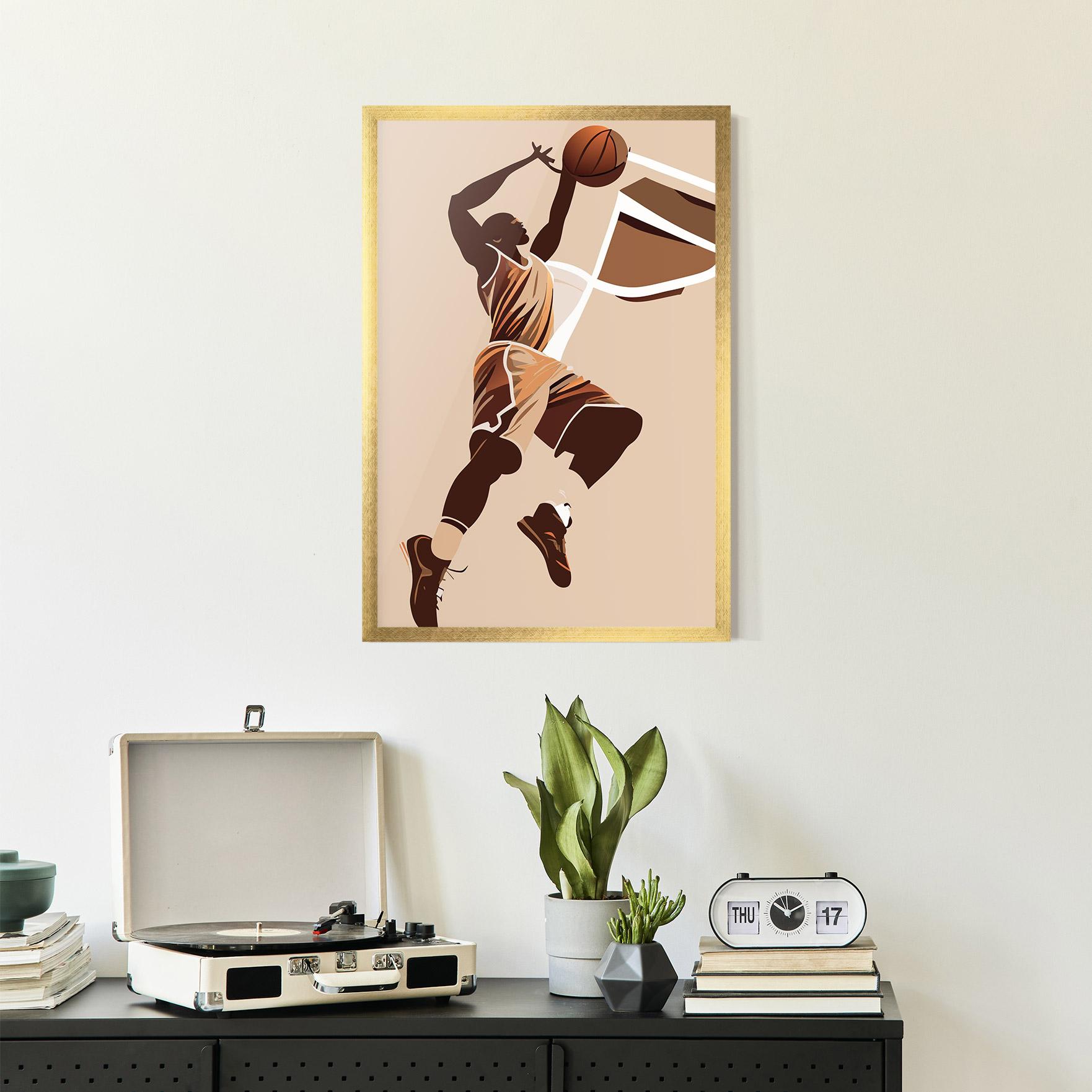 Poster Înrămat Cream Basket mockup 2