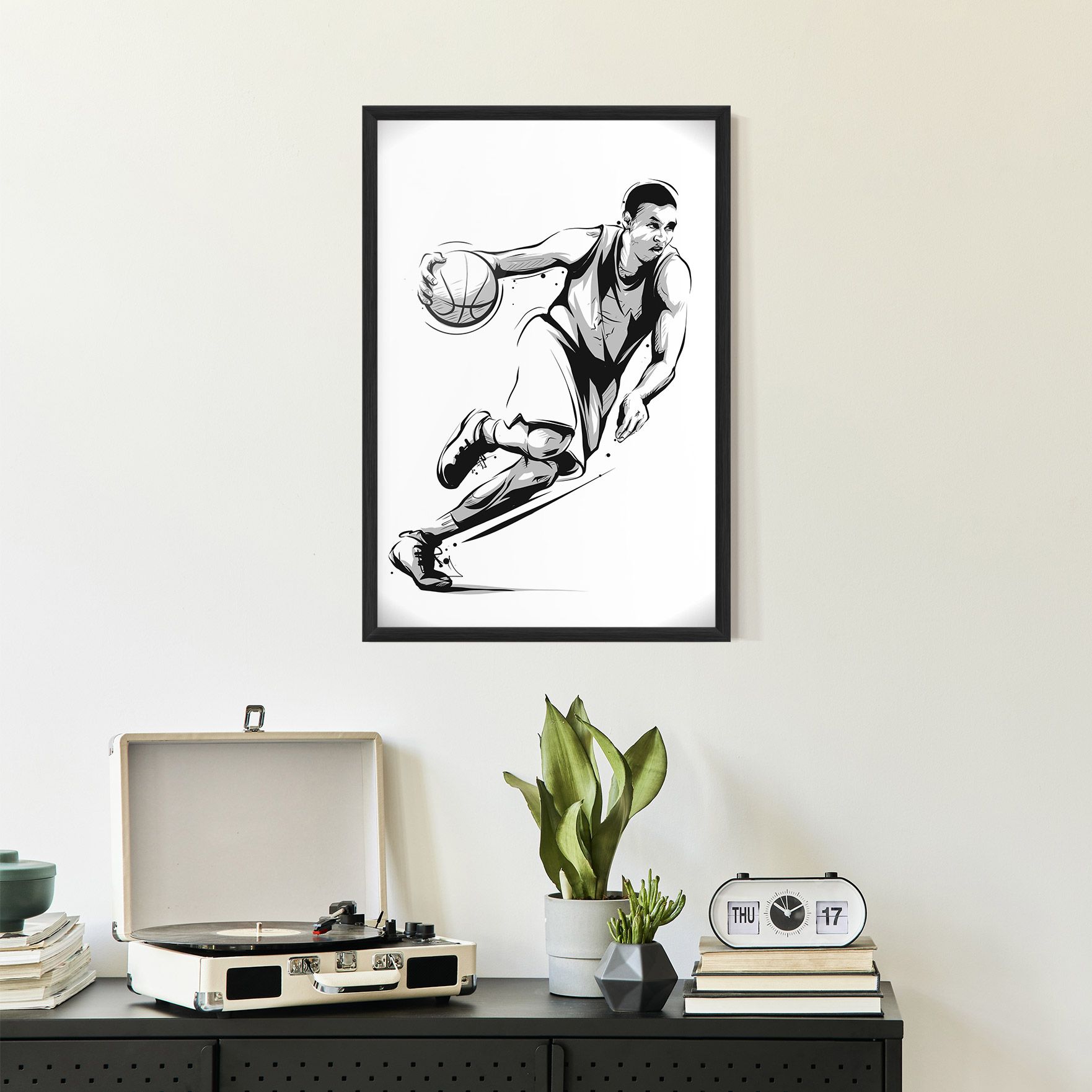 Basketball Player Line mockup 2